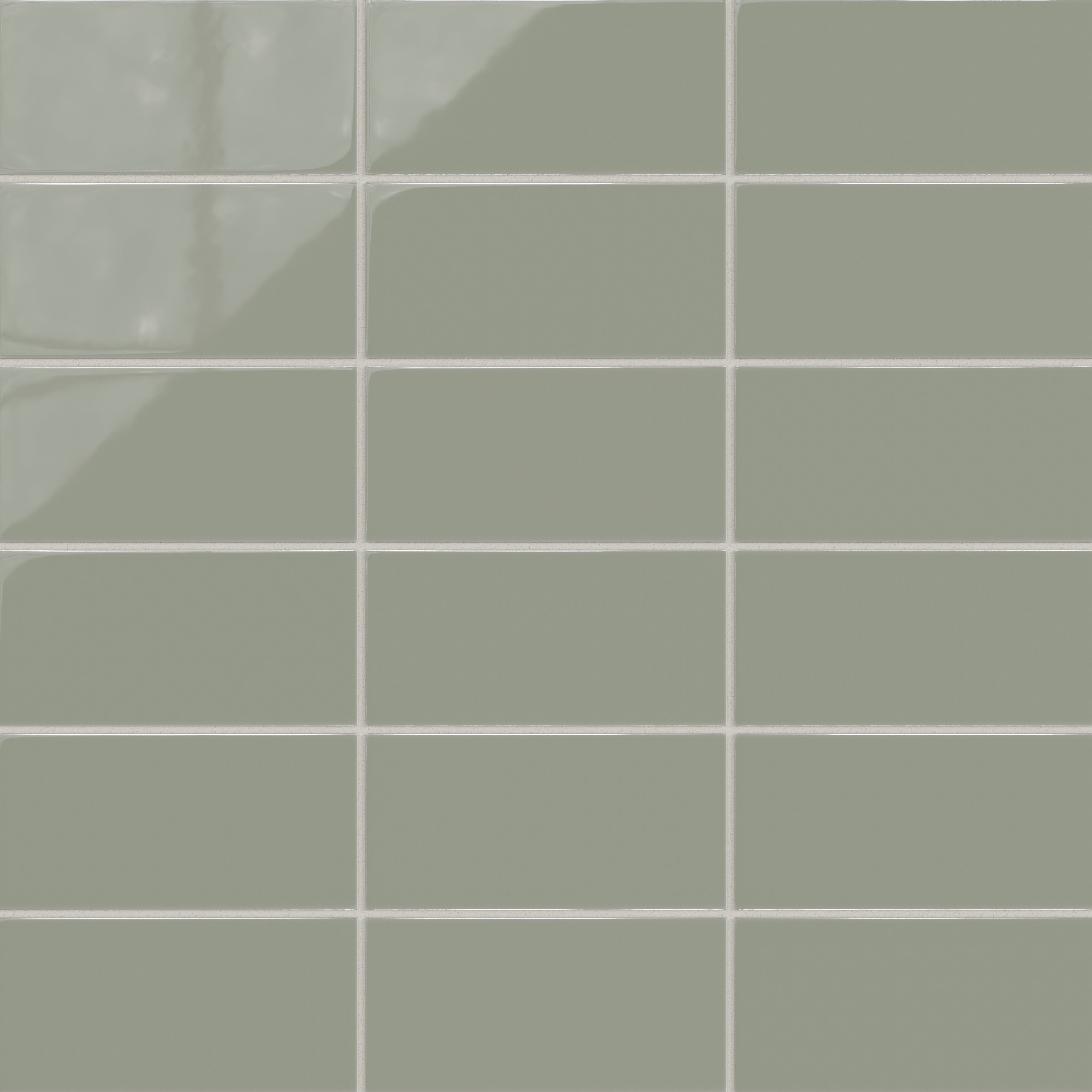 4x8 Natural Press Ceramic Tile in Terre Verte Gloss