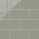 6x12 Natural Press Ceramic Tile in Terre Verte Gloss
