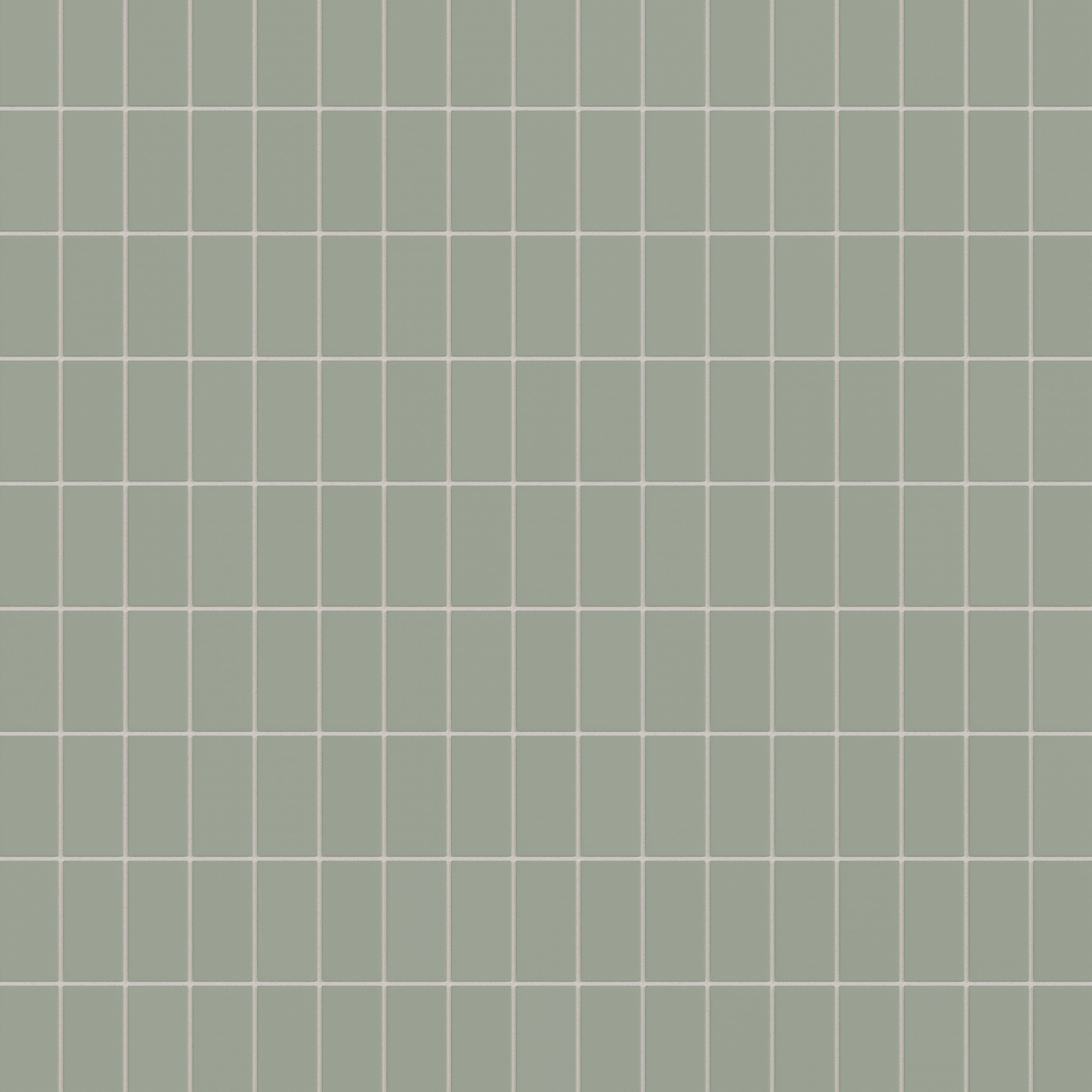 2x4 Straight Set Sheeted Natural Press Ceramic Mosaic Tile in Terre Verte Matte