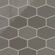 Elongated Hexagon Natural Press Ceramic Tile in Timberline Gloss