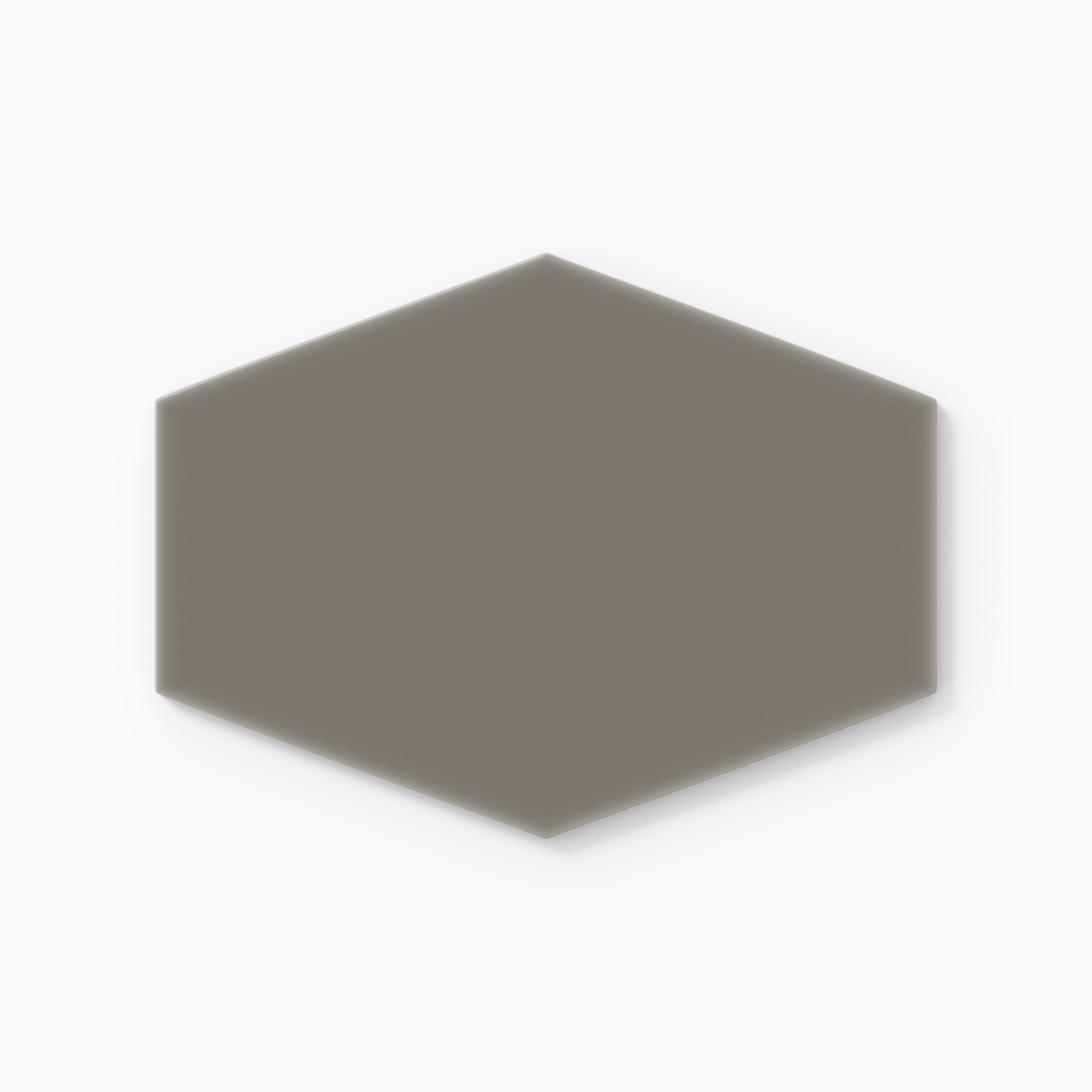 Elongated Hexagon Natural Press Ceramic Tile in Timberline Gloss