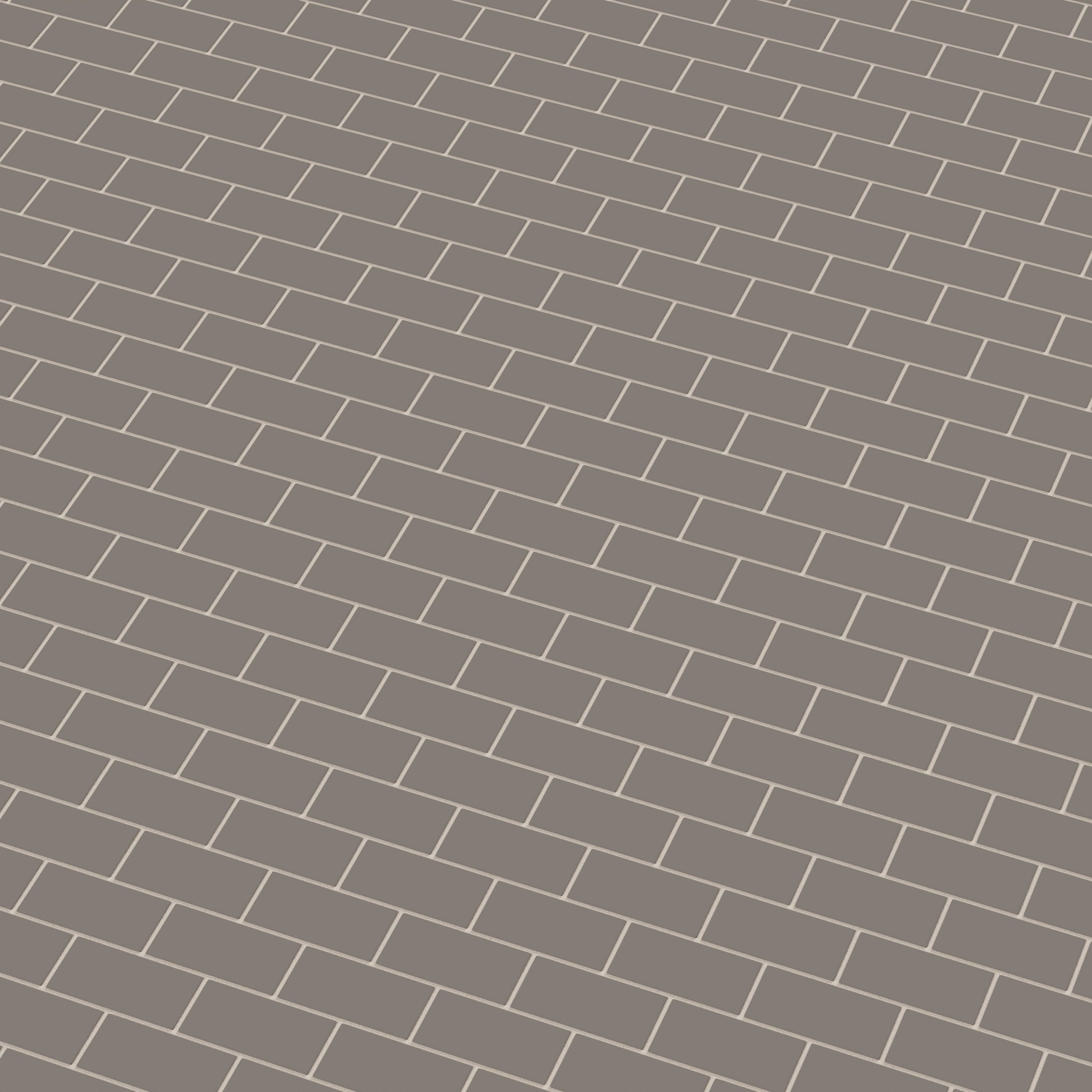 2x4 Half Offset Sheeted Natural Press Ceramic Mosaic Tile in Timberline Matte