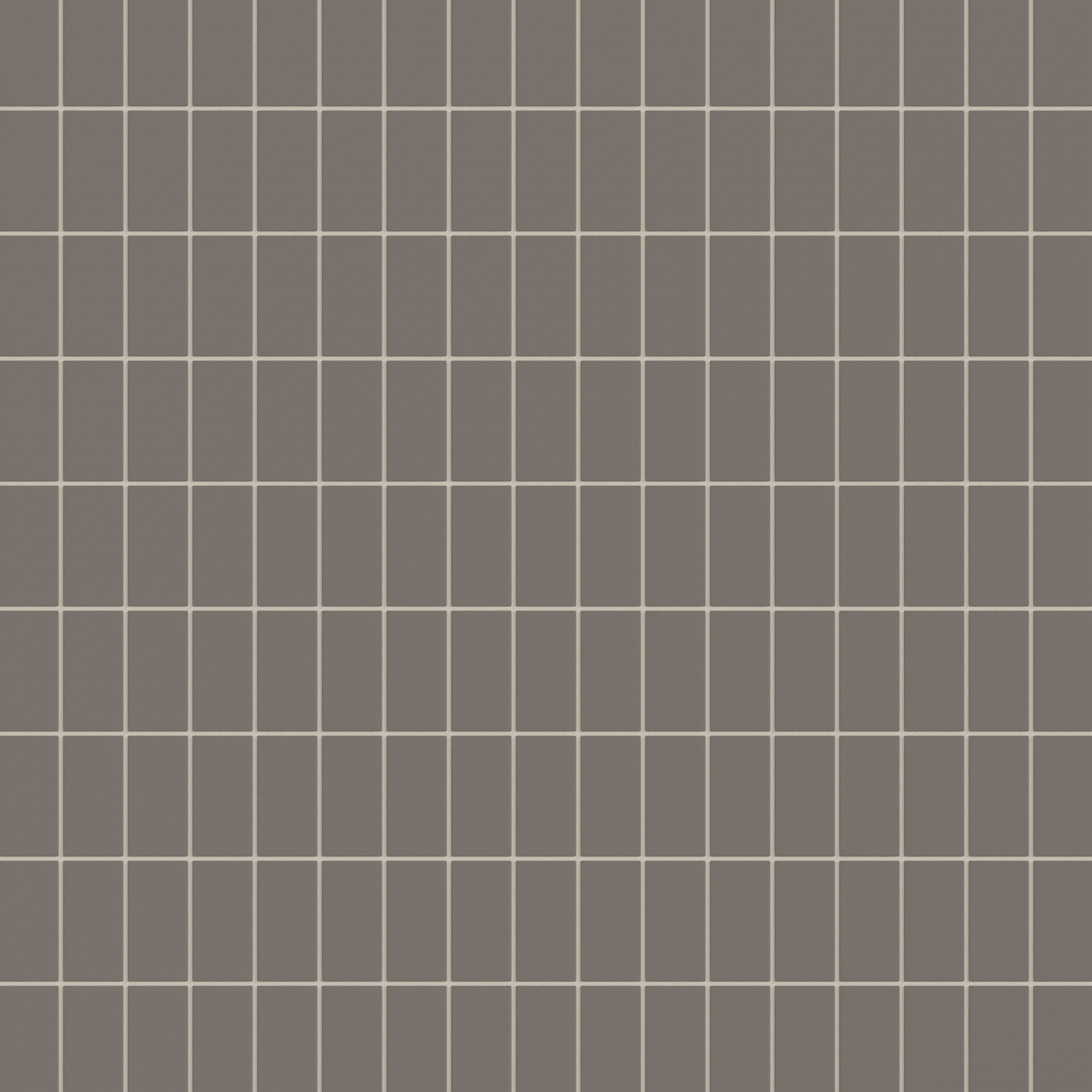 2x4 Straight Set Sheeted Natural Press Ceramic Mosaic Tile in Timberline Matte