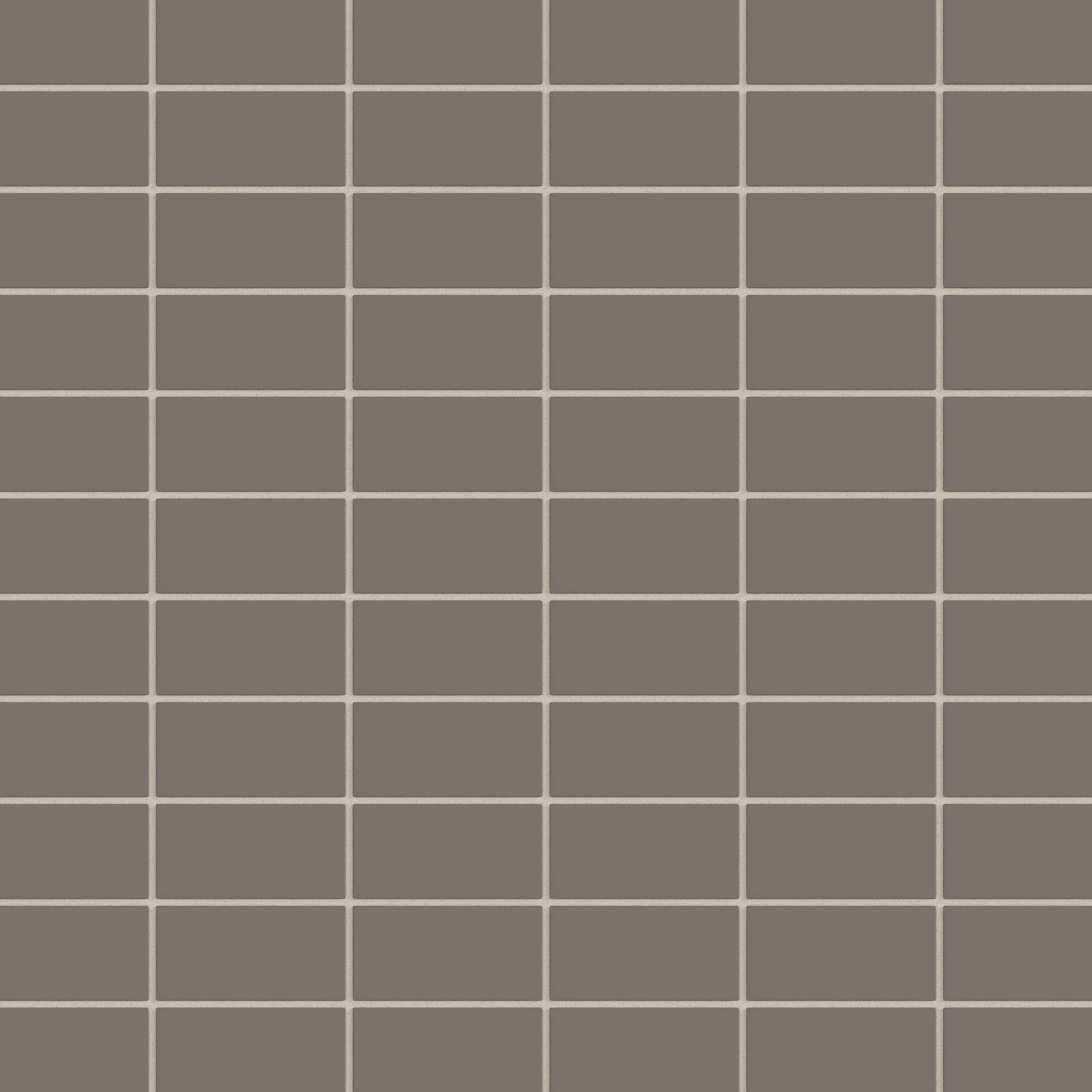 2x4 Straight Set Sheeted Natural Press Ceramic Mosaic Tile in Timberline Matte