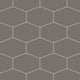 Elongated Hexagon Natural Press Ceramic Tile in Timberline Matte