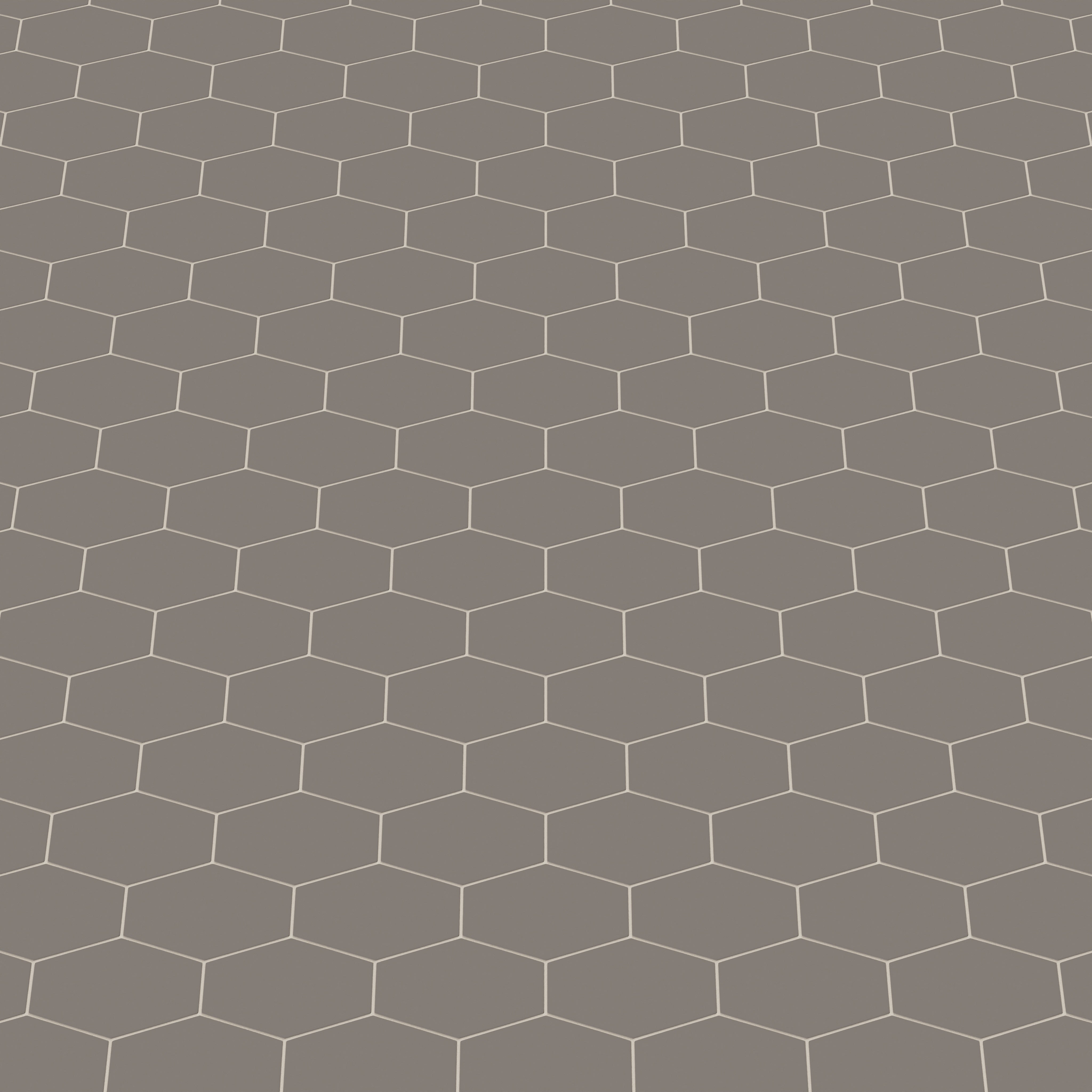 Elongated Hexagon Natural Press Ceramic Tile in Timberline Matte