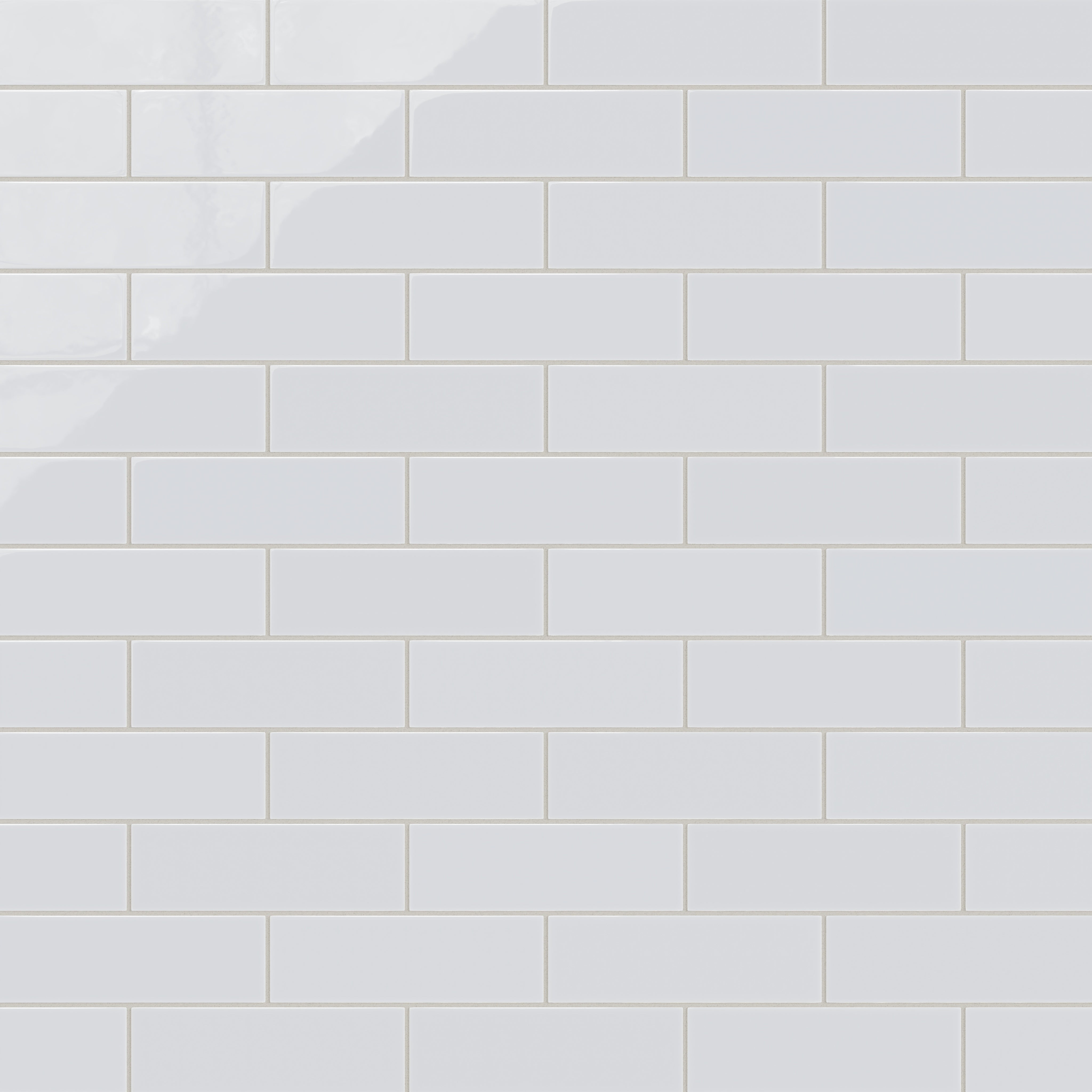 3x9 Natural Press Ceramic Tile in Tin Oxide Gloss