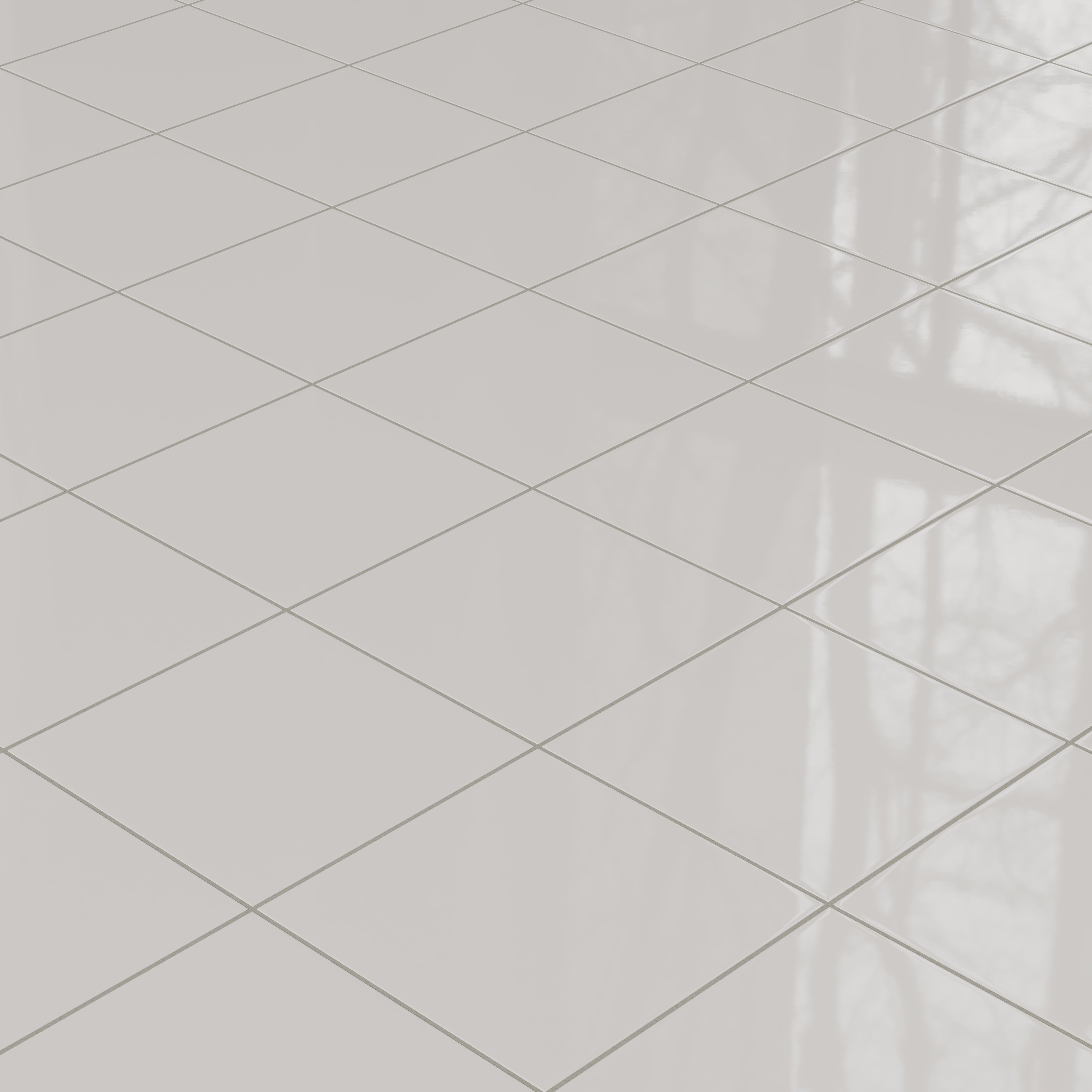 12x12 Natural Press Ceramic Tile in Titanium Grey Gloss