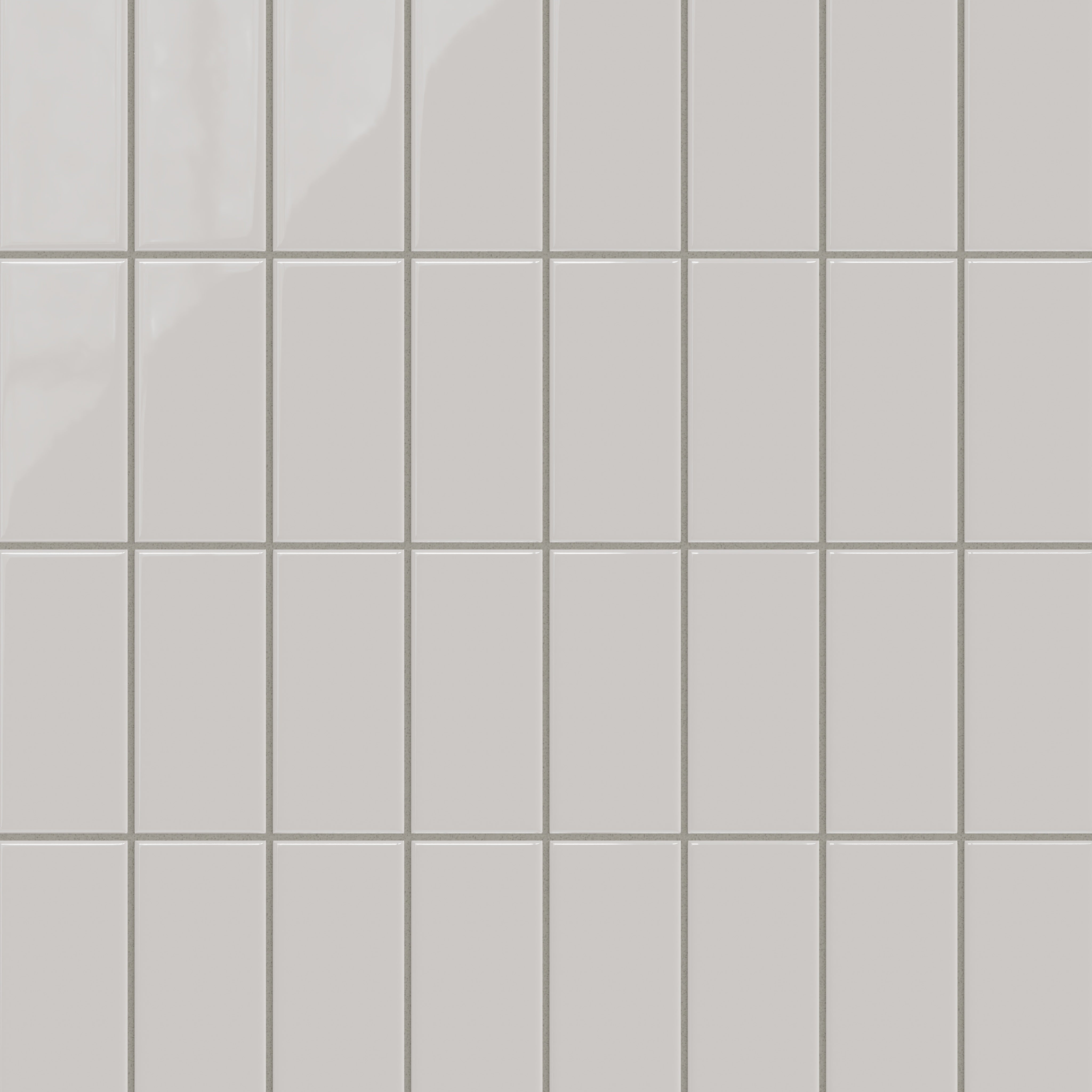 3x6 Natural Press Ceramic Tile in Titanium Grey Gloss