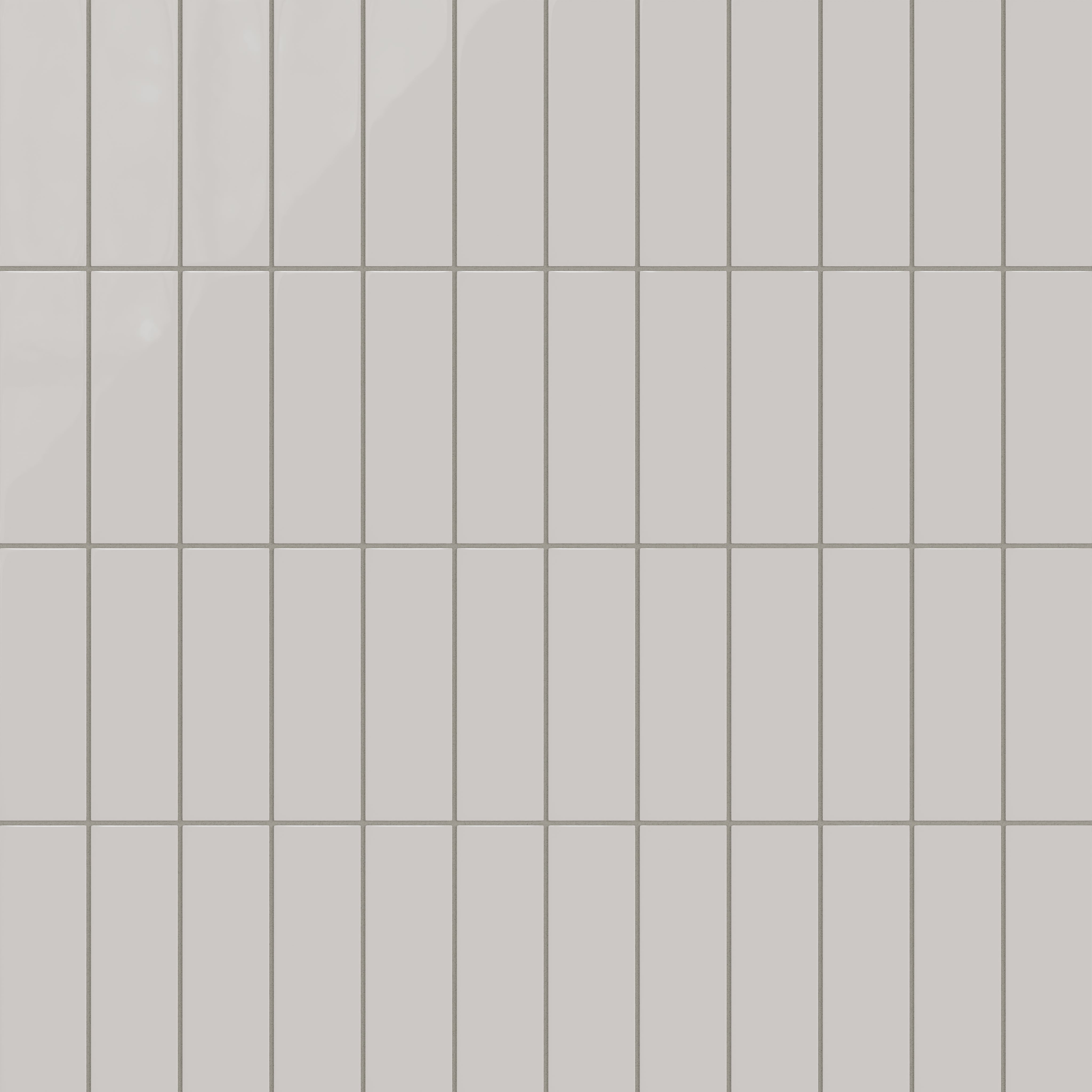 3x9 Natural Press Ceramic Tile in Titanium Grey Gloss