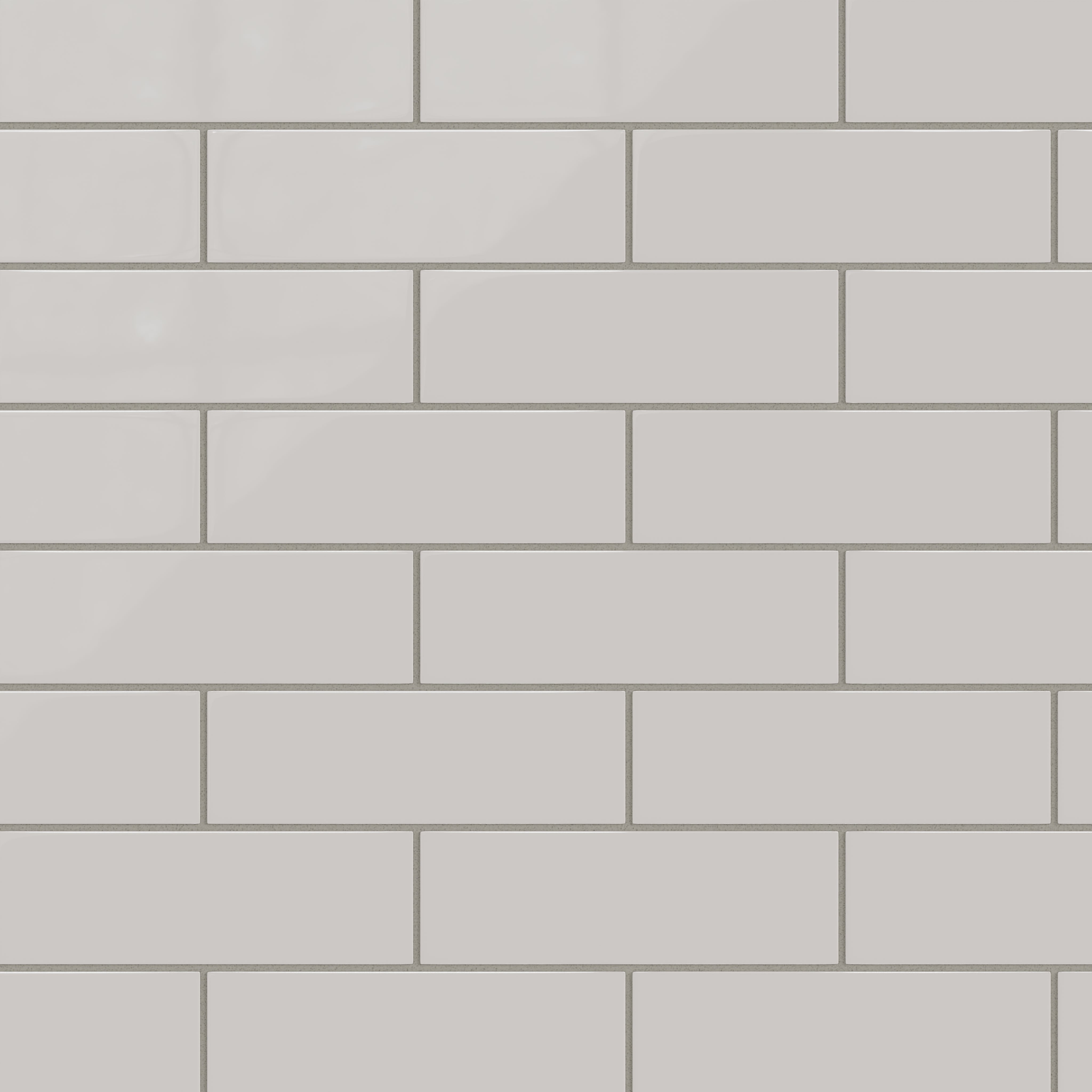 3x9 Natural Press Ceramic Tile in Titanium Grey Gloss