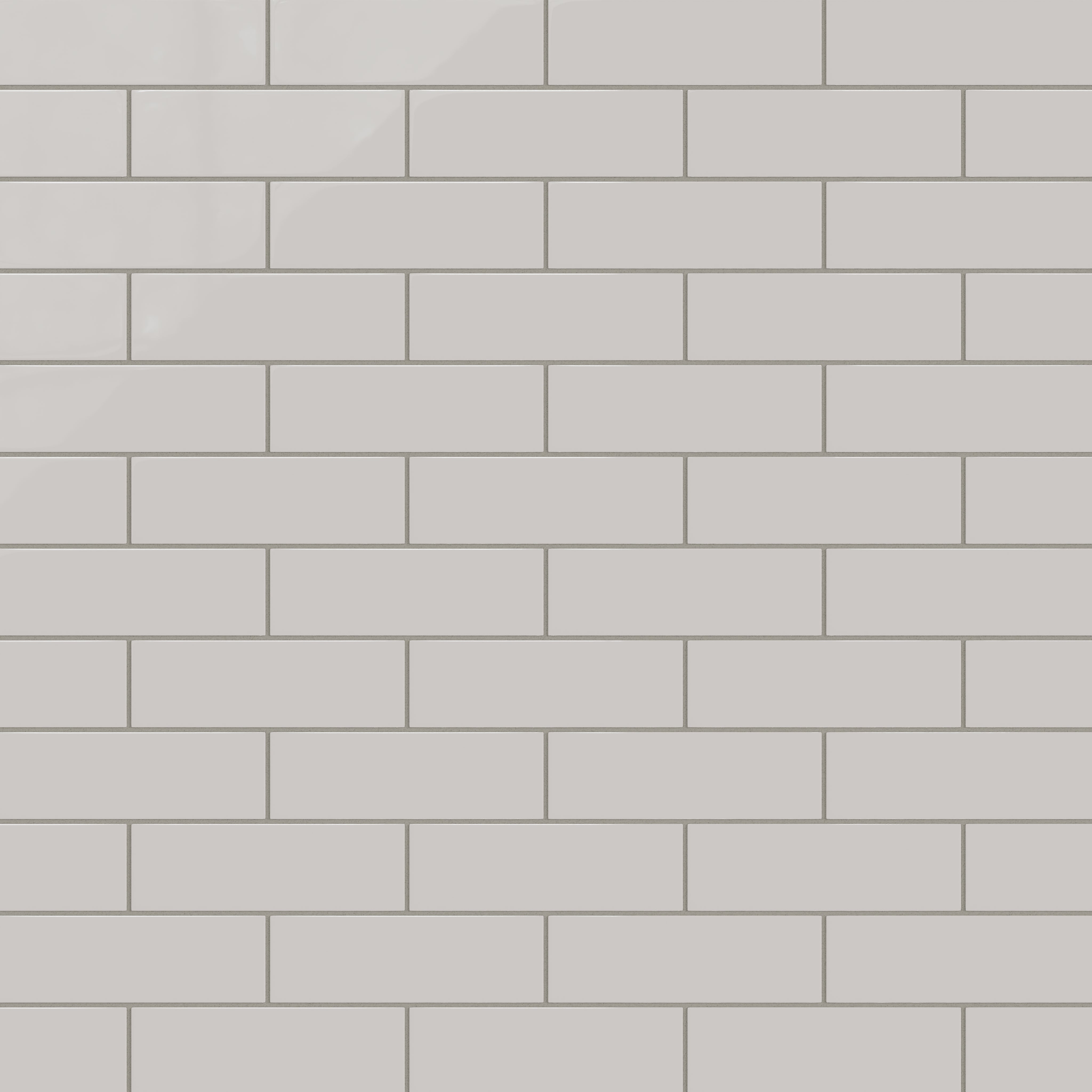 3x9 Natural Press Ceramic Tile in Titanium Grey Gloss