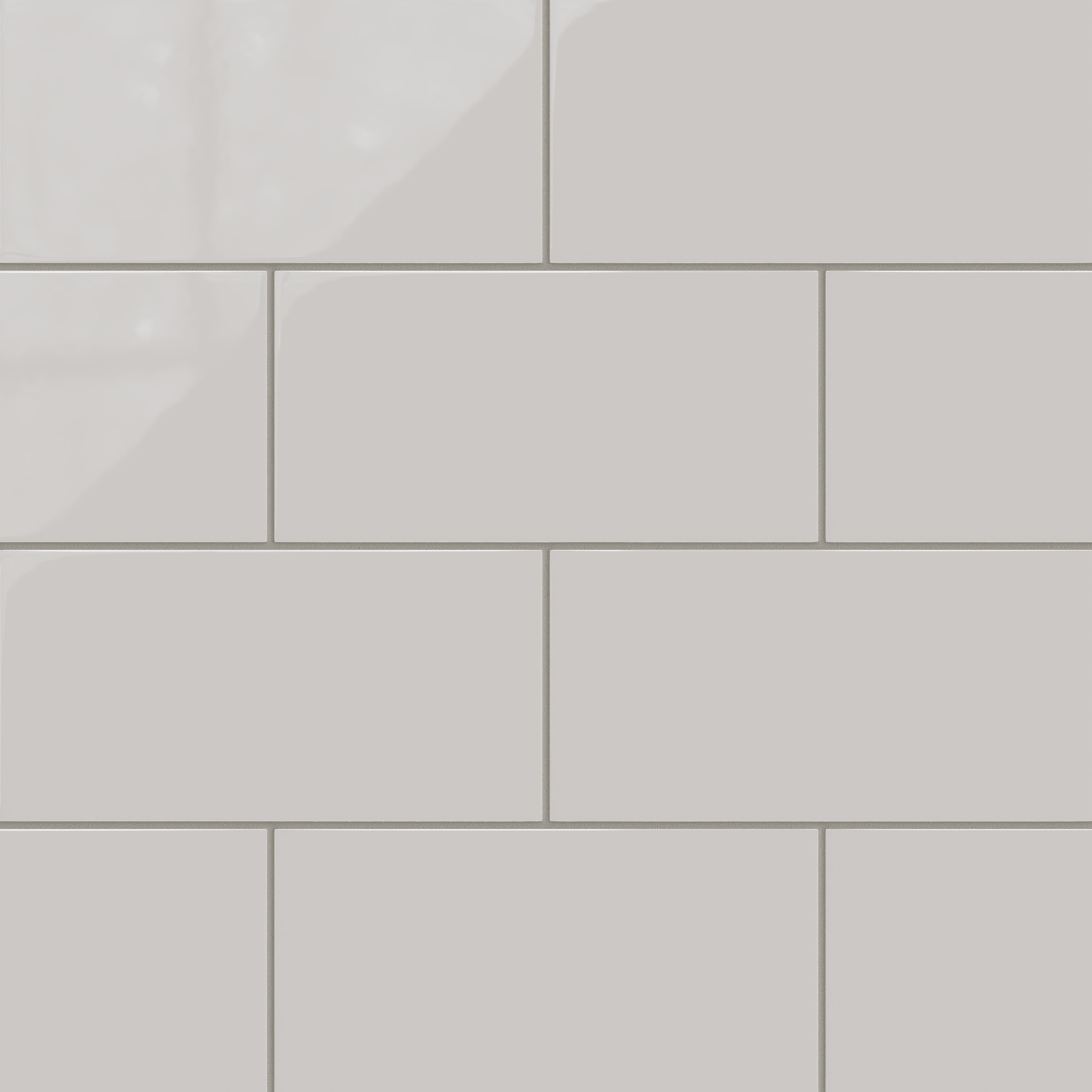 6x12 Natural Press Ceramic Tile in Titanium Grey Gloss