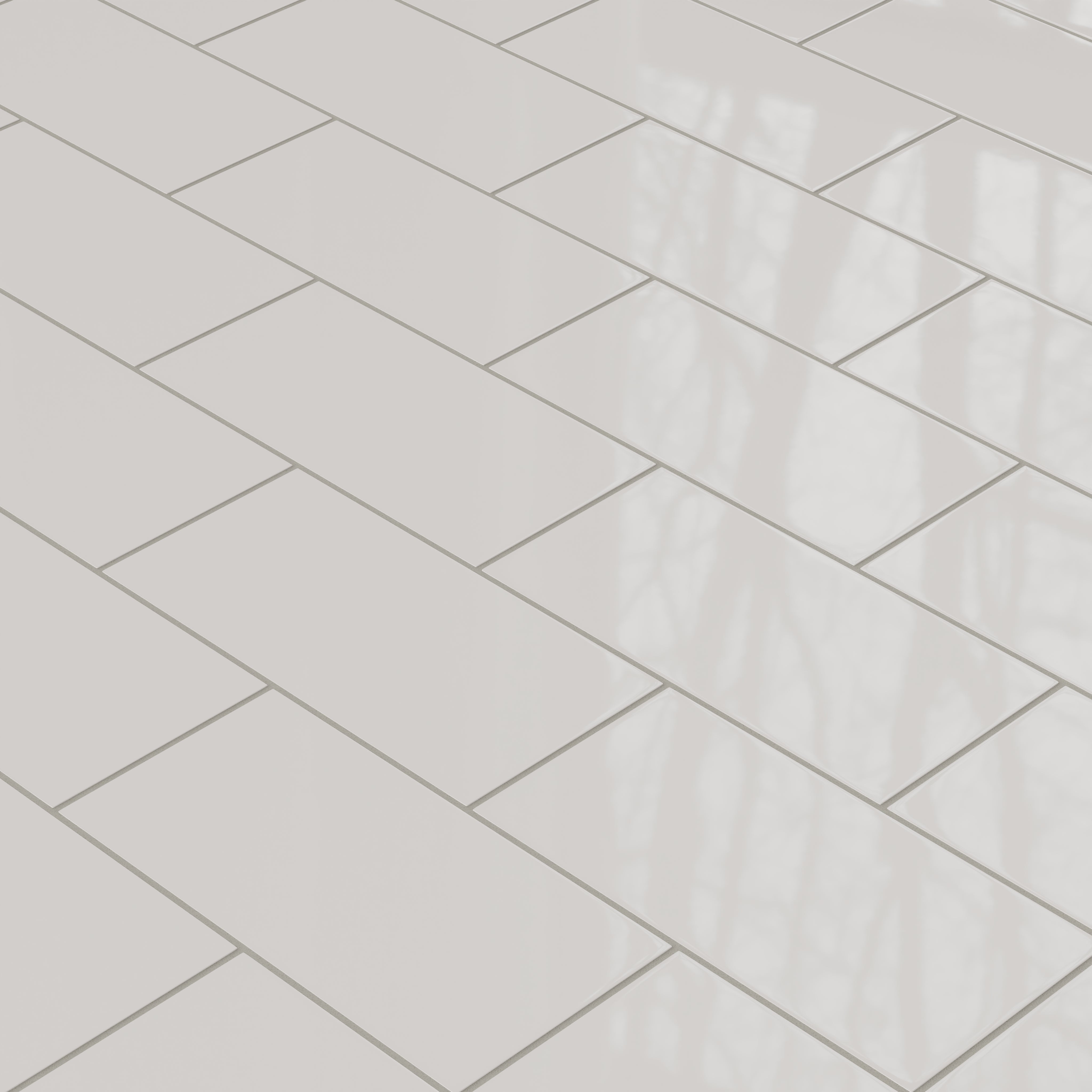 6x12 Natural Press Ceramic Tile in Titanium Grey Matte