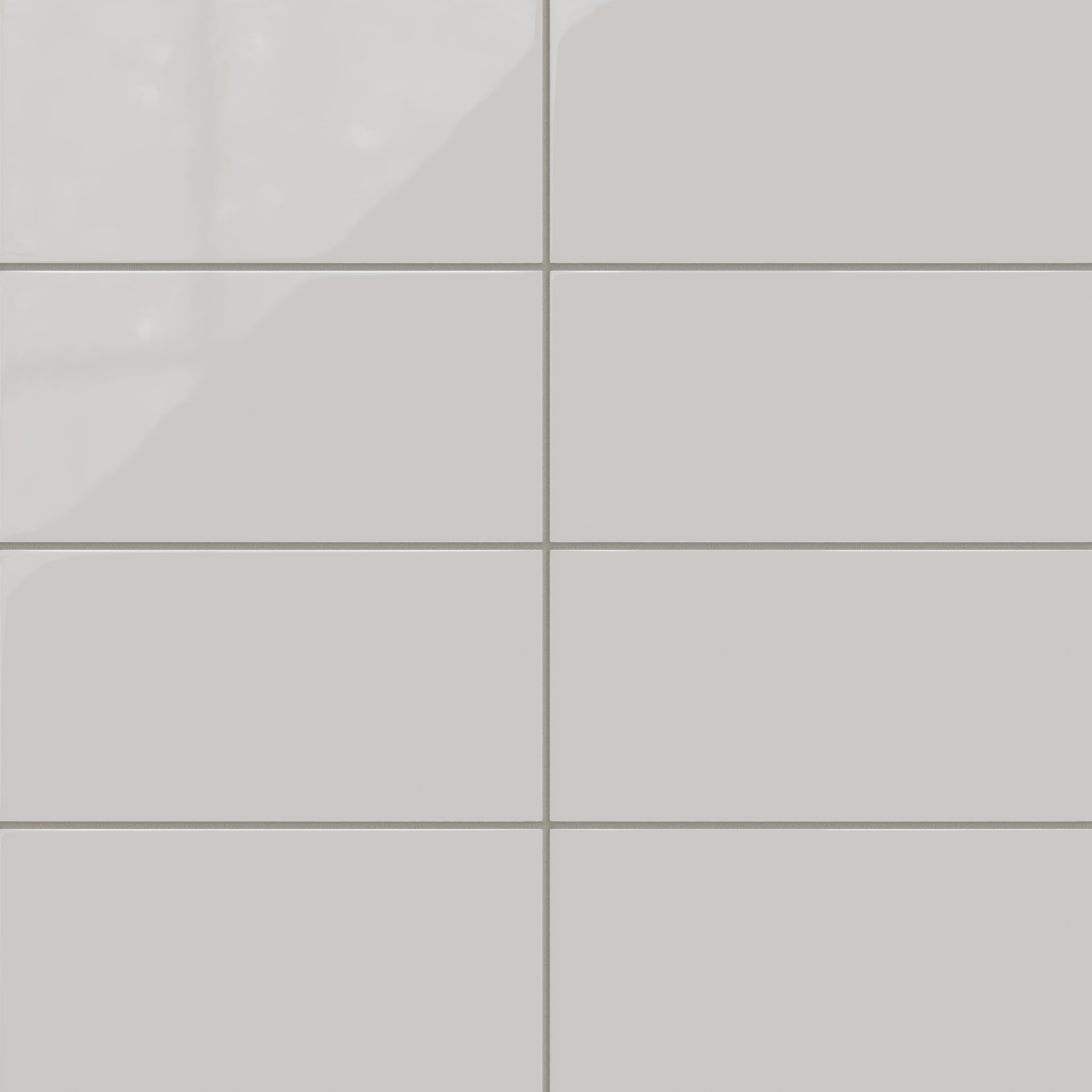 6x12 Natural Press Ceramic Tile in Titanium Grey Gloss