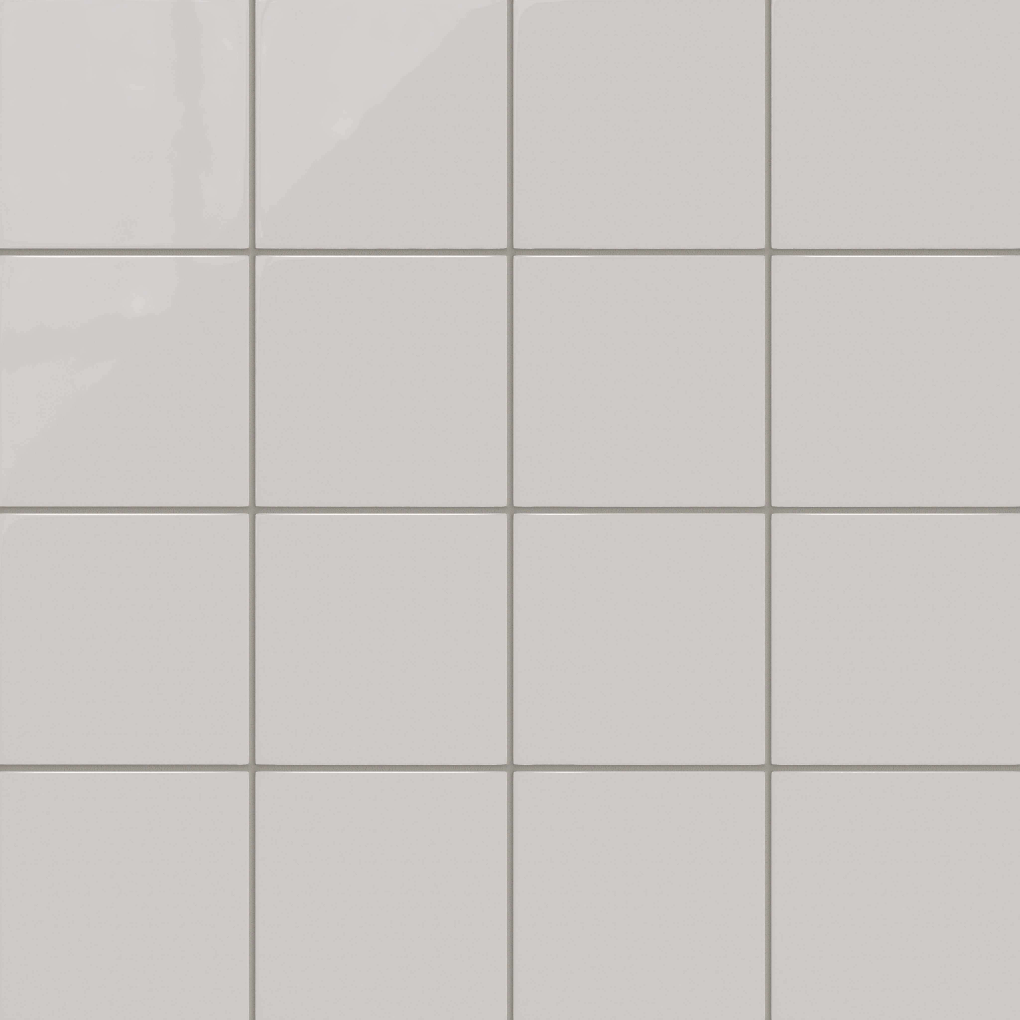 6x6 Natural Press Ceramic Tile in Titanium Grey Gloss