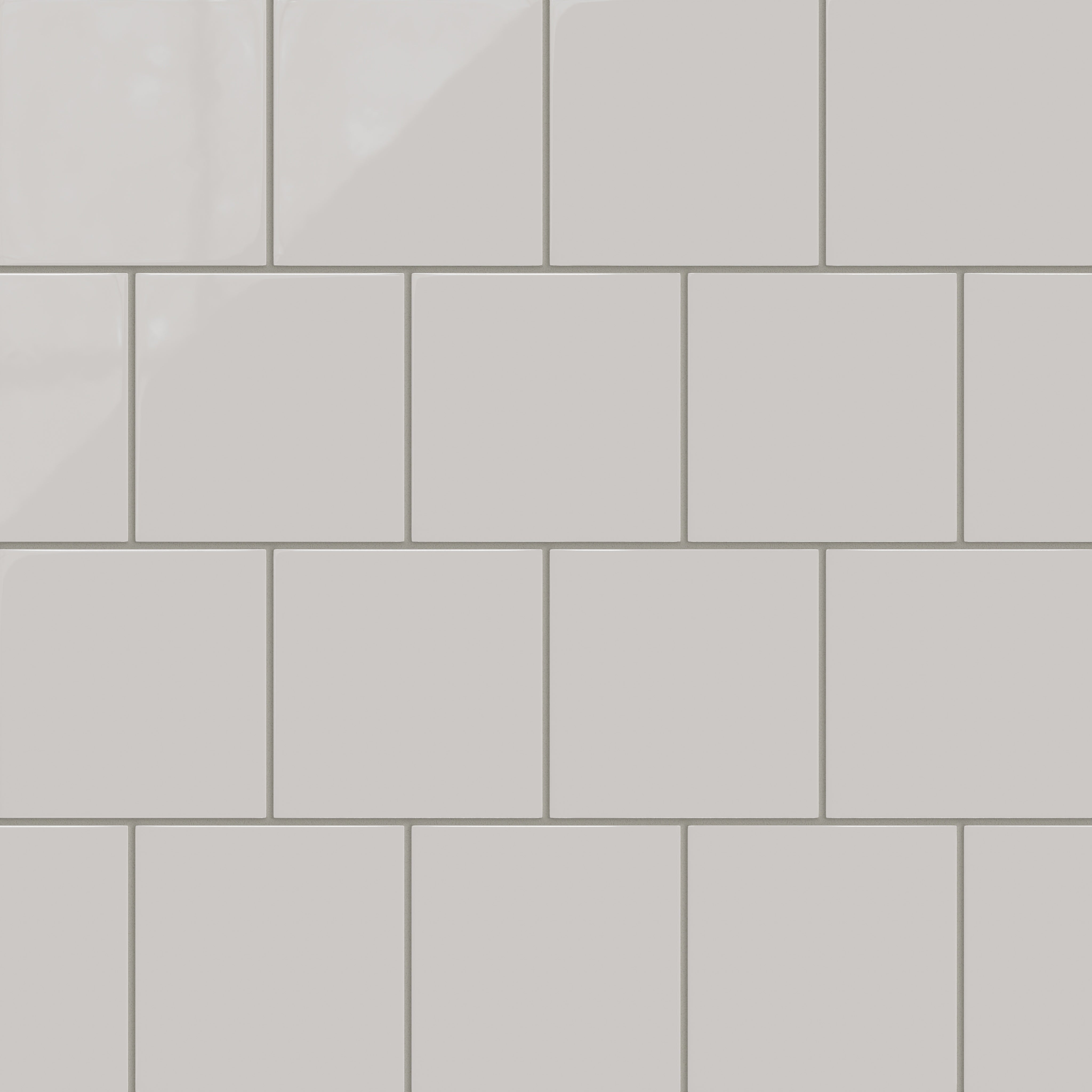 6x6 Natural Press Ceramic Tile in Titanium Grey Gloss