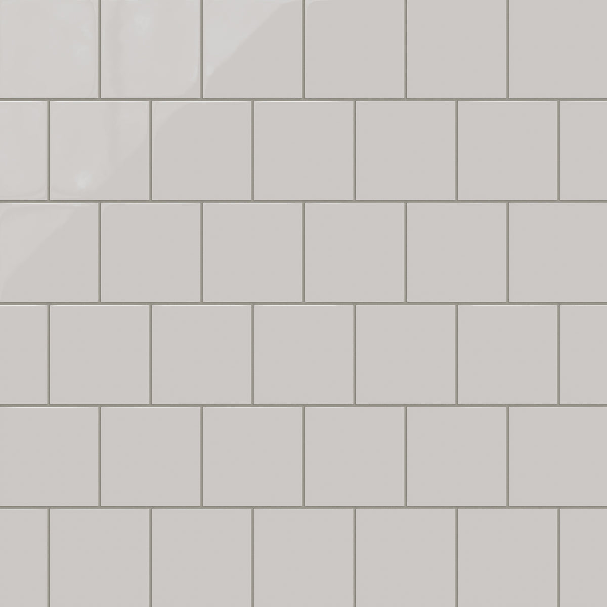 6x6 Natural Press Ceramic Tile in Titanium Grey Gloss