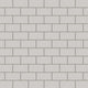 2x4 Half Offset Sheeted Natural Press Ceramic Mosaic Tile in Titanium Grey Matte
