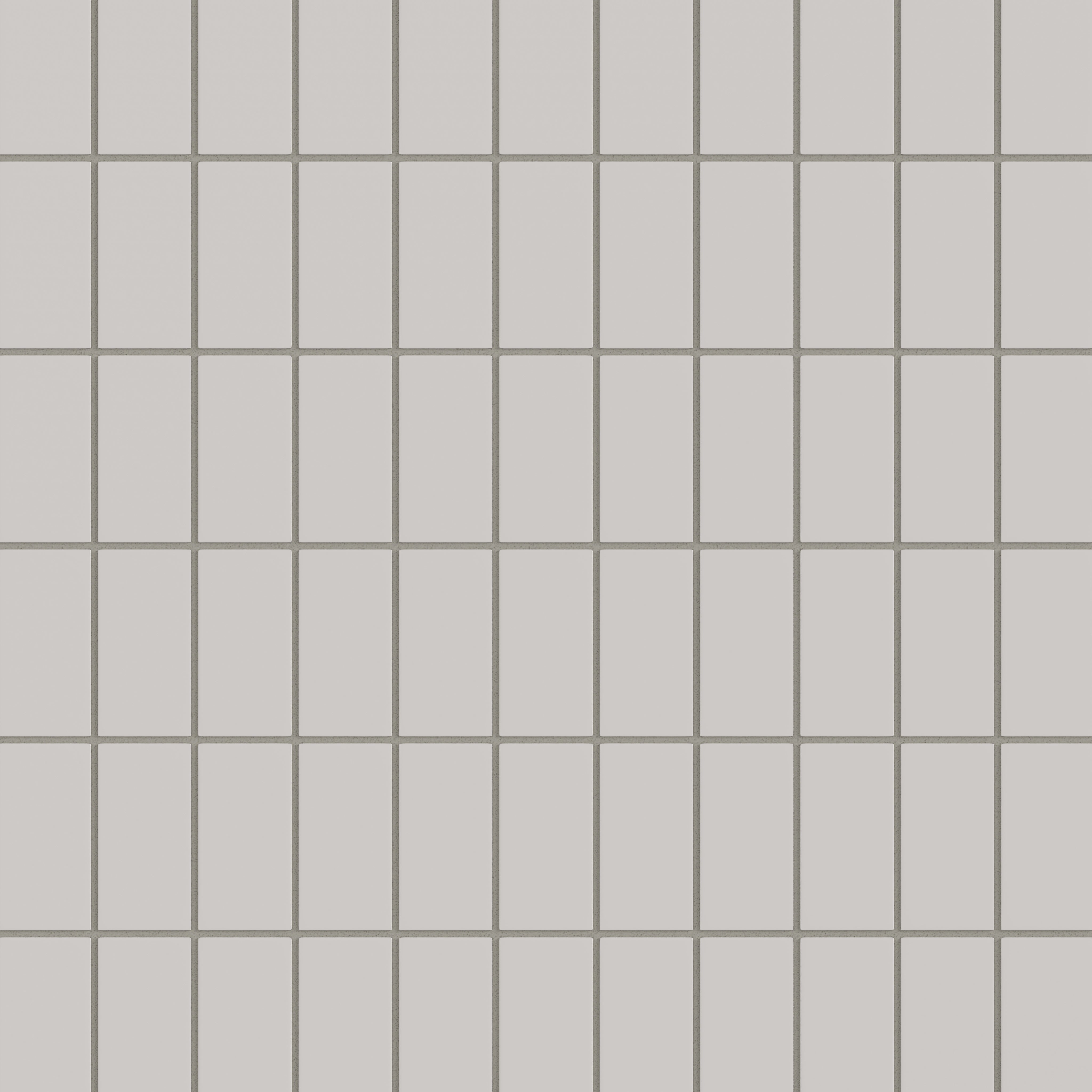 2x4 Straight Set Sheeted Natural Press Ceramic Mosaic Tile in Titanium Grey Matte