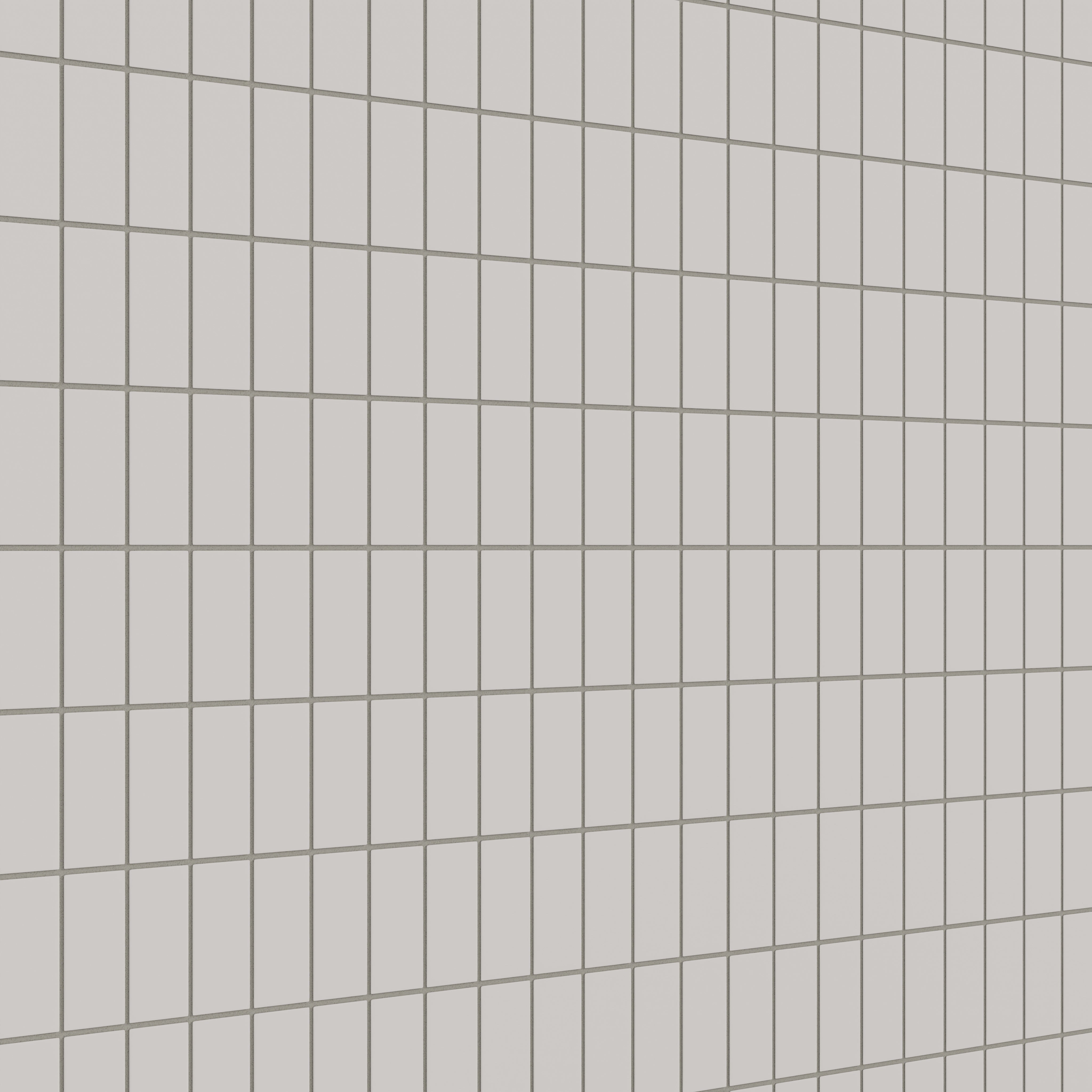2x4 Straight Set Sheeted Natural Press Ceramic Mosaic Tile in Titanium Grey Matte