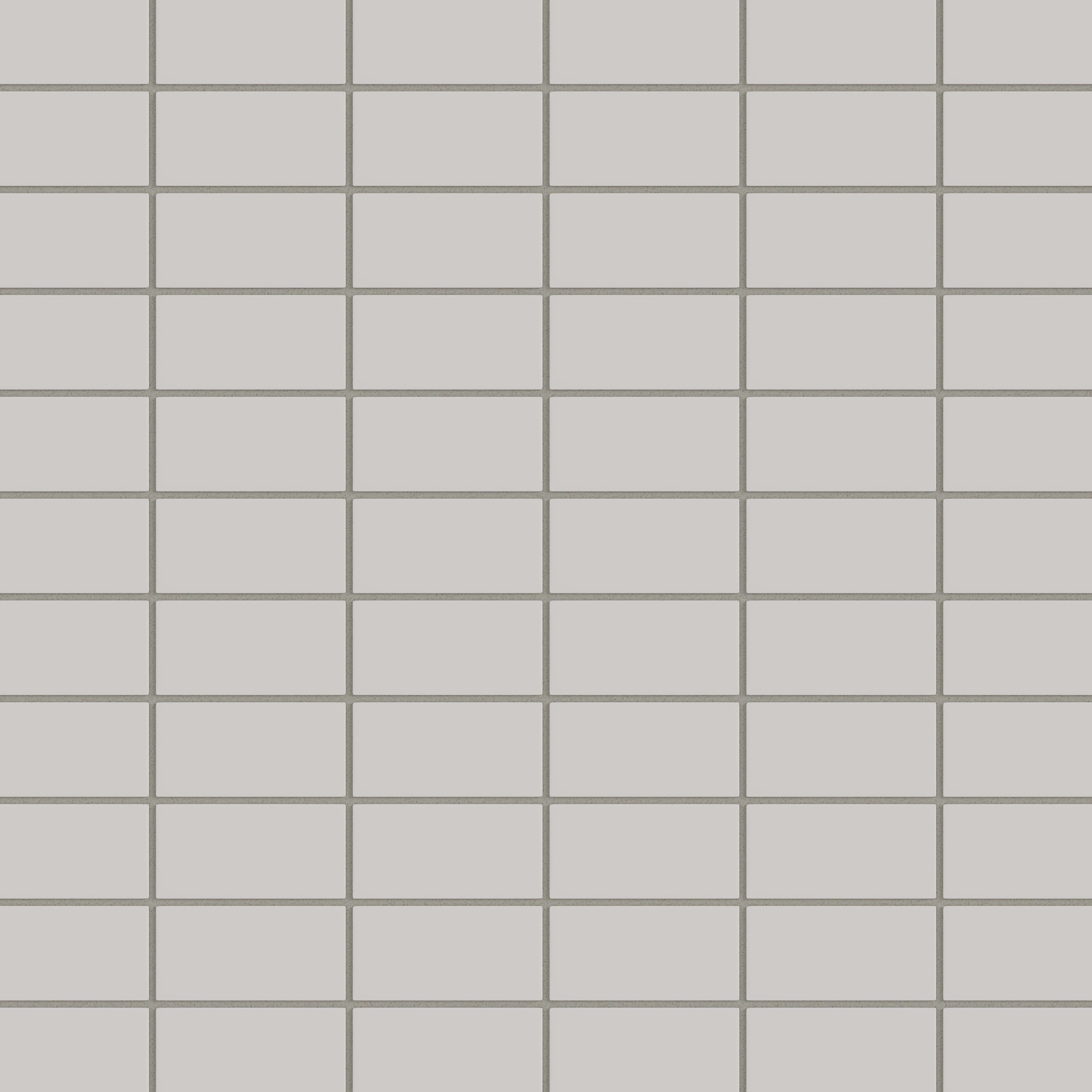 2x4 Straight Set Sheeted Natural Press Ceramic Mosaic Tile in Titanium Grey Matte
