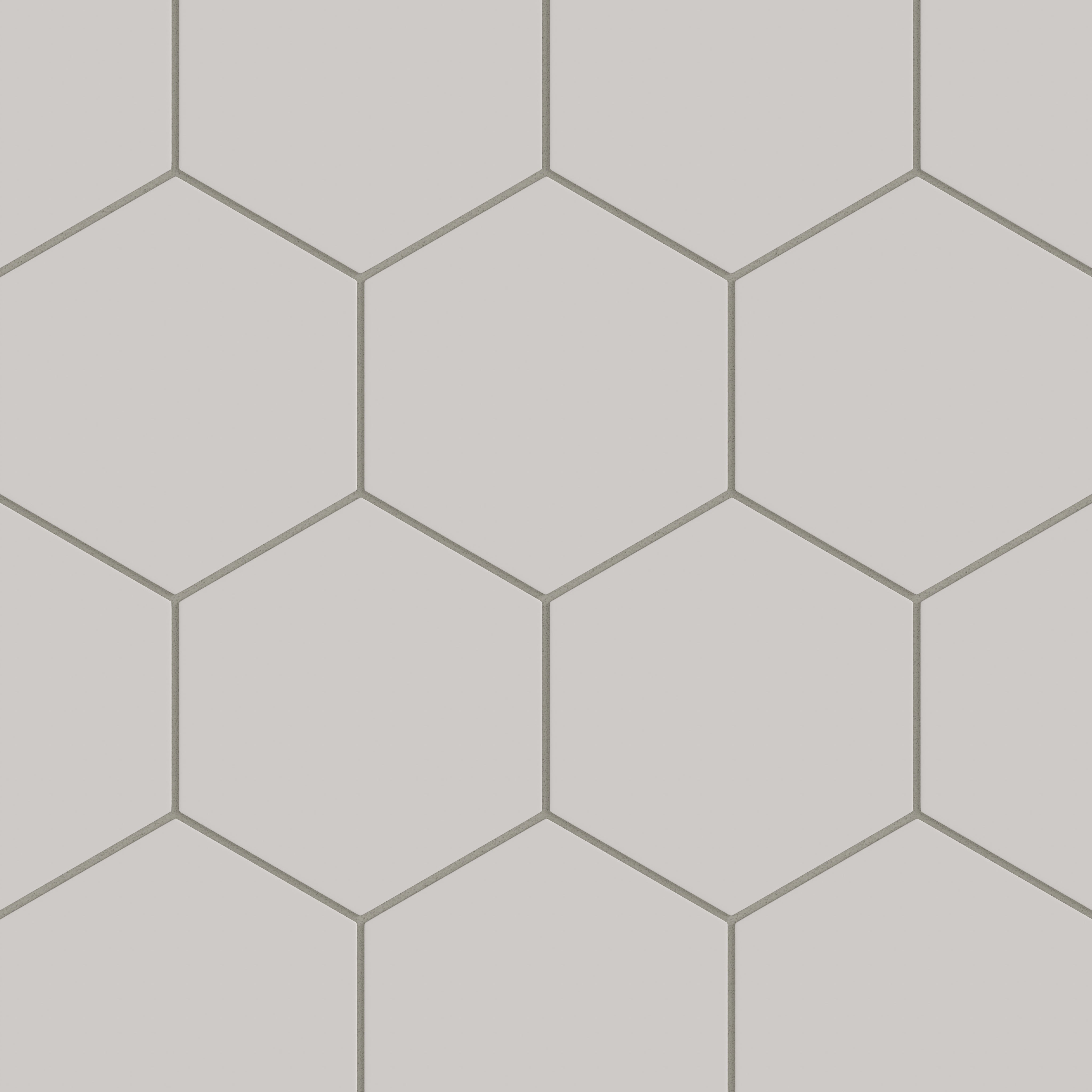 8" Hexagon Natural Press Ceramic Tile in Titanium Grey Matte