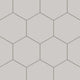 8" Hexagon Natural Press Ceramic Tile in Titanium Grey Matte