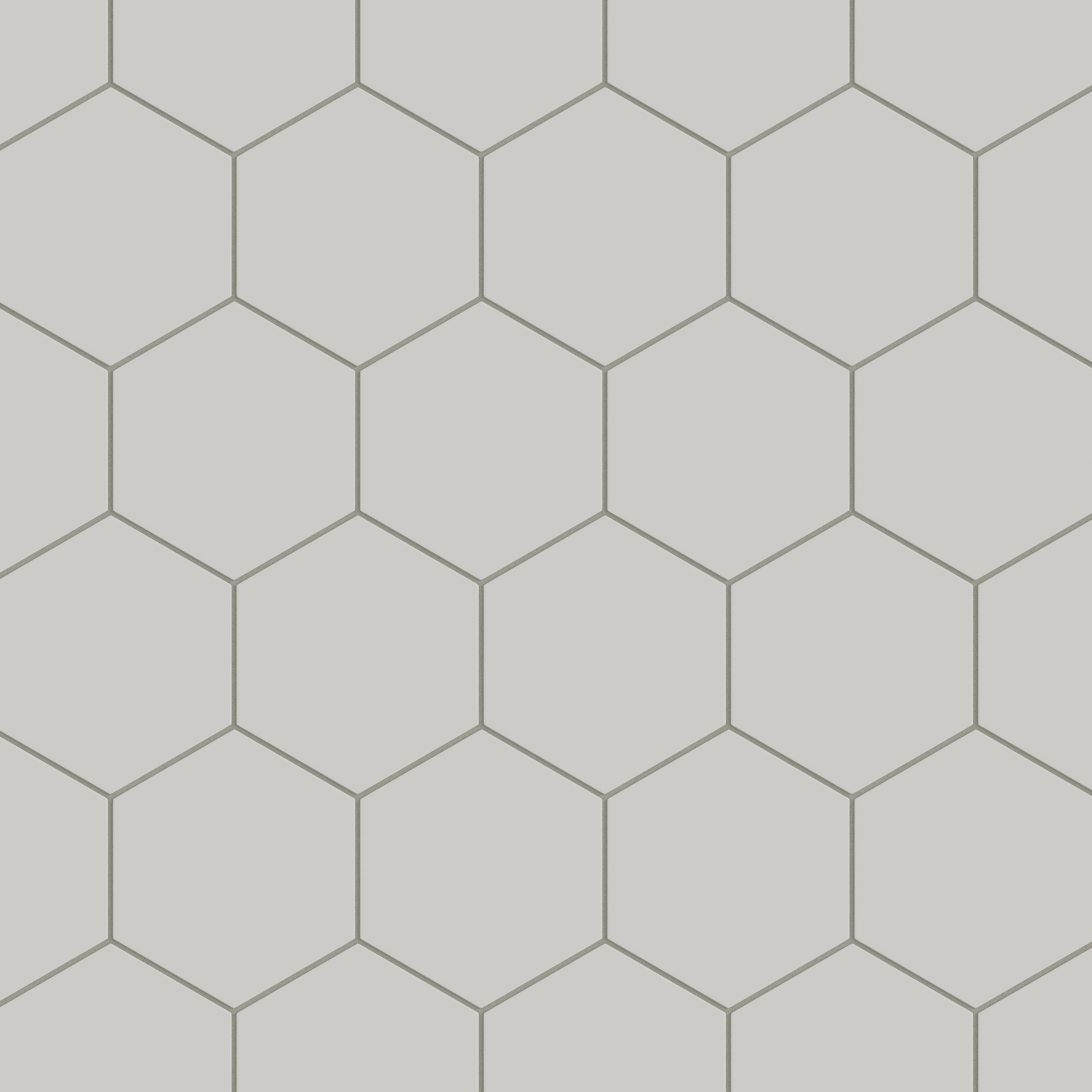 8" Hexagon Natural Press Ceramic Tile in Titanium Grey Matte
