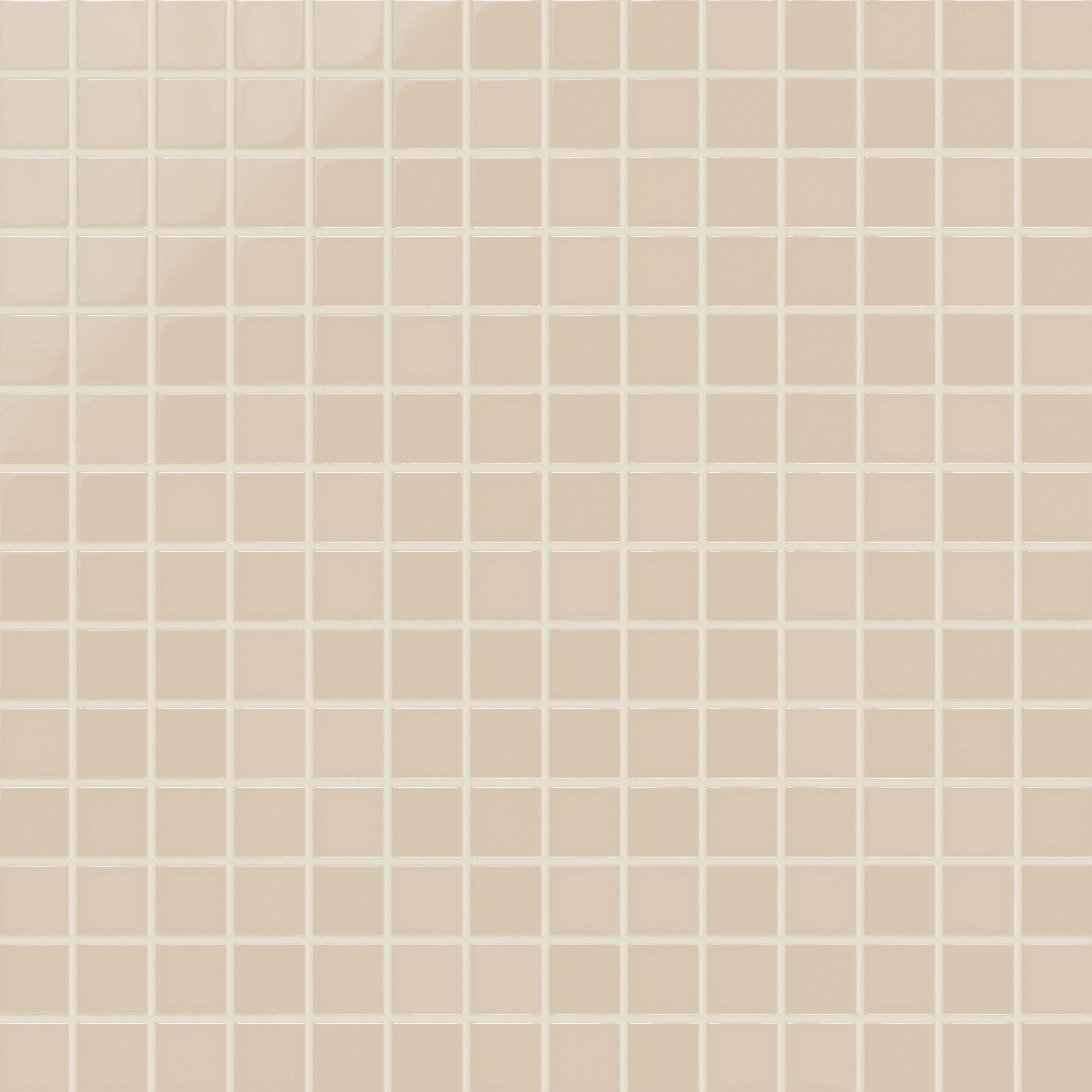 2x2 Straight Set Sheeted Original Ceramic Mosaic Tile in Tumbleweed Gloss