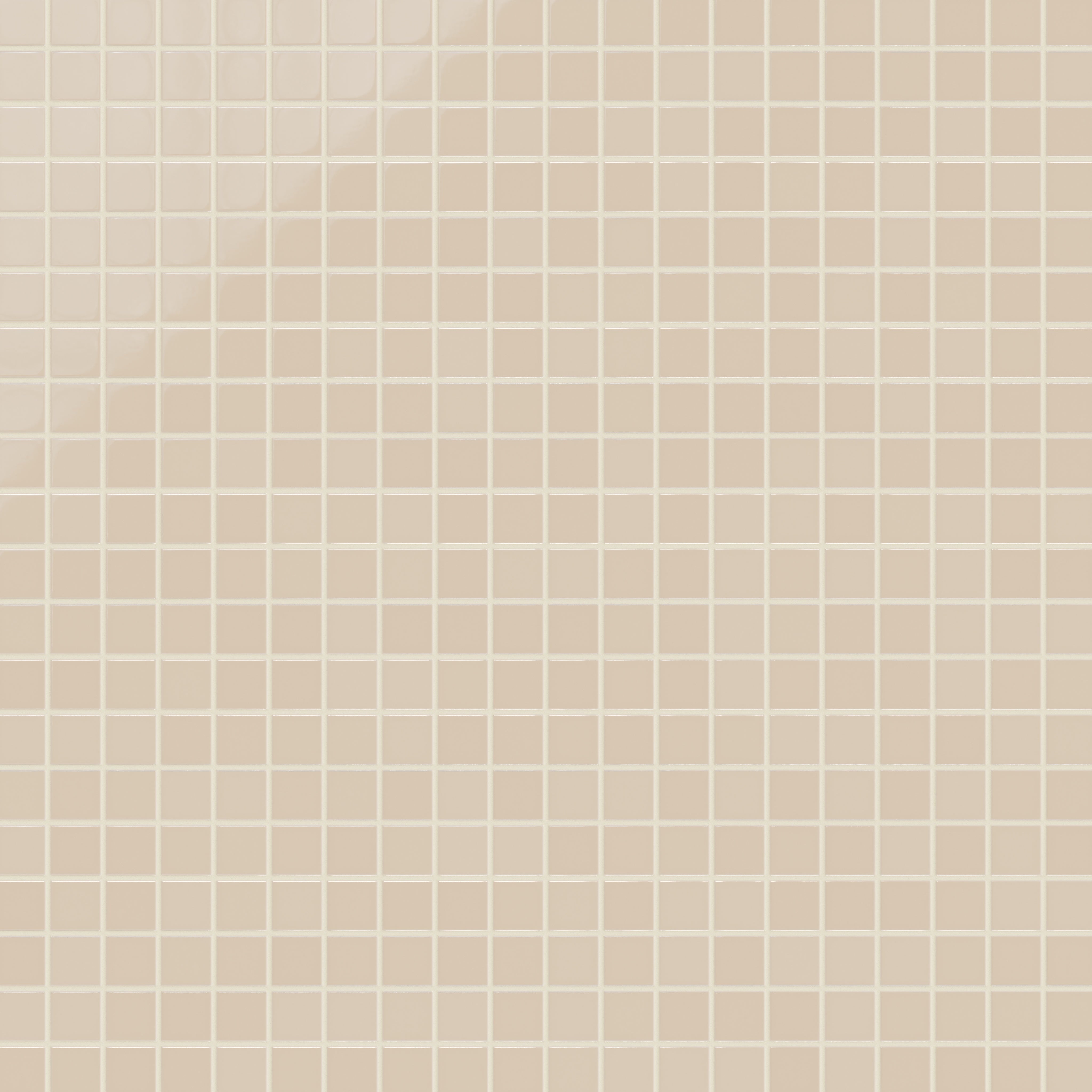 2x2 Straight Set Sheeted Original Ceramic Mosaic Tile in Tumbleweed Gloss