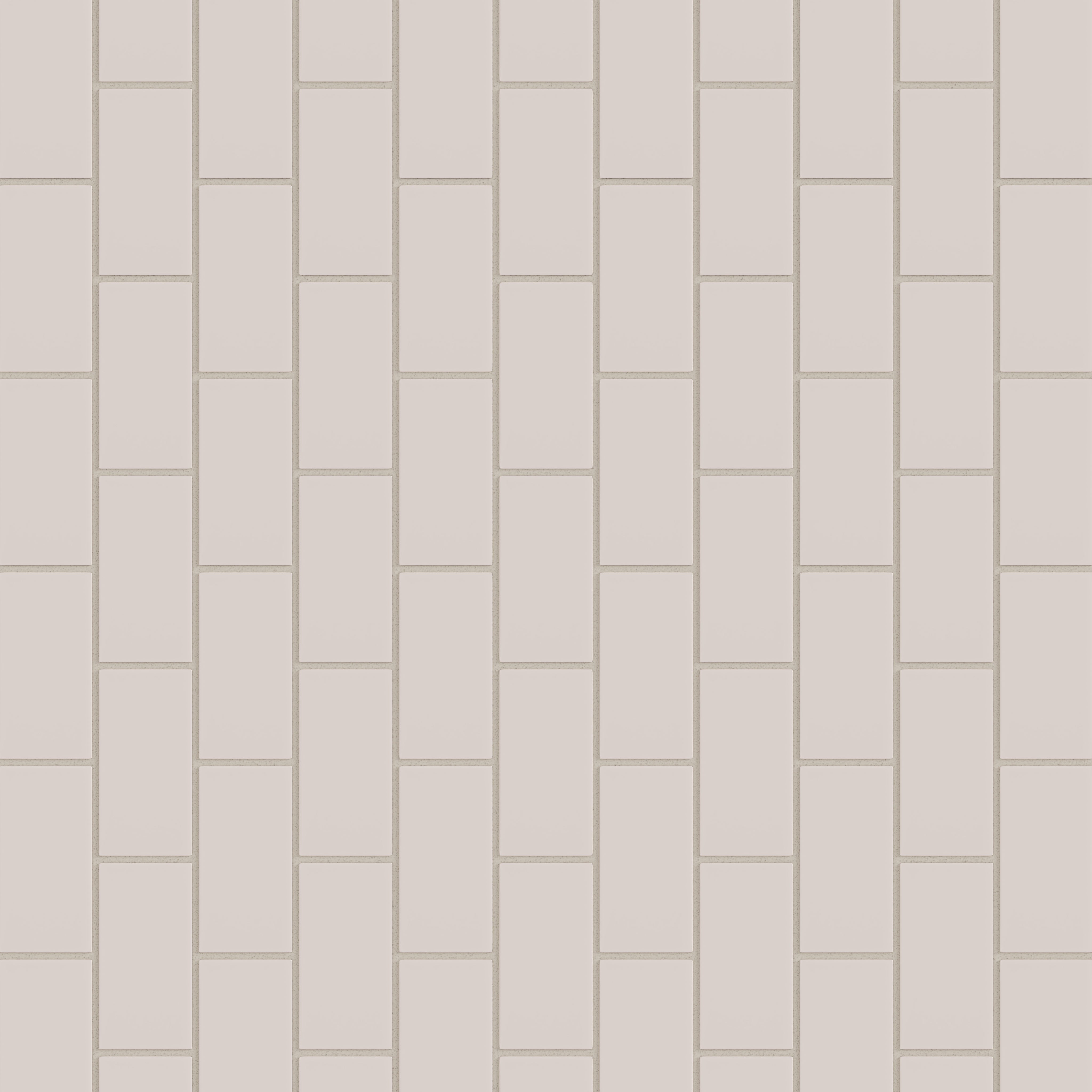 2x4 Half Offset Sheeted Natural Press Ceramic Mosaic Tile in Tyrian Purple Matte