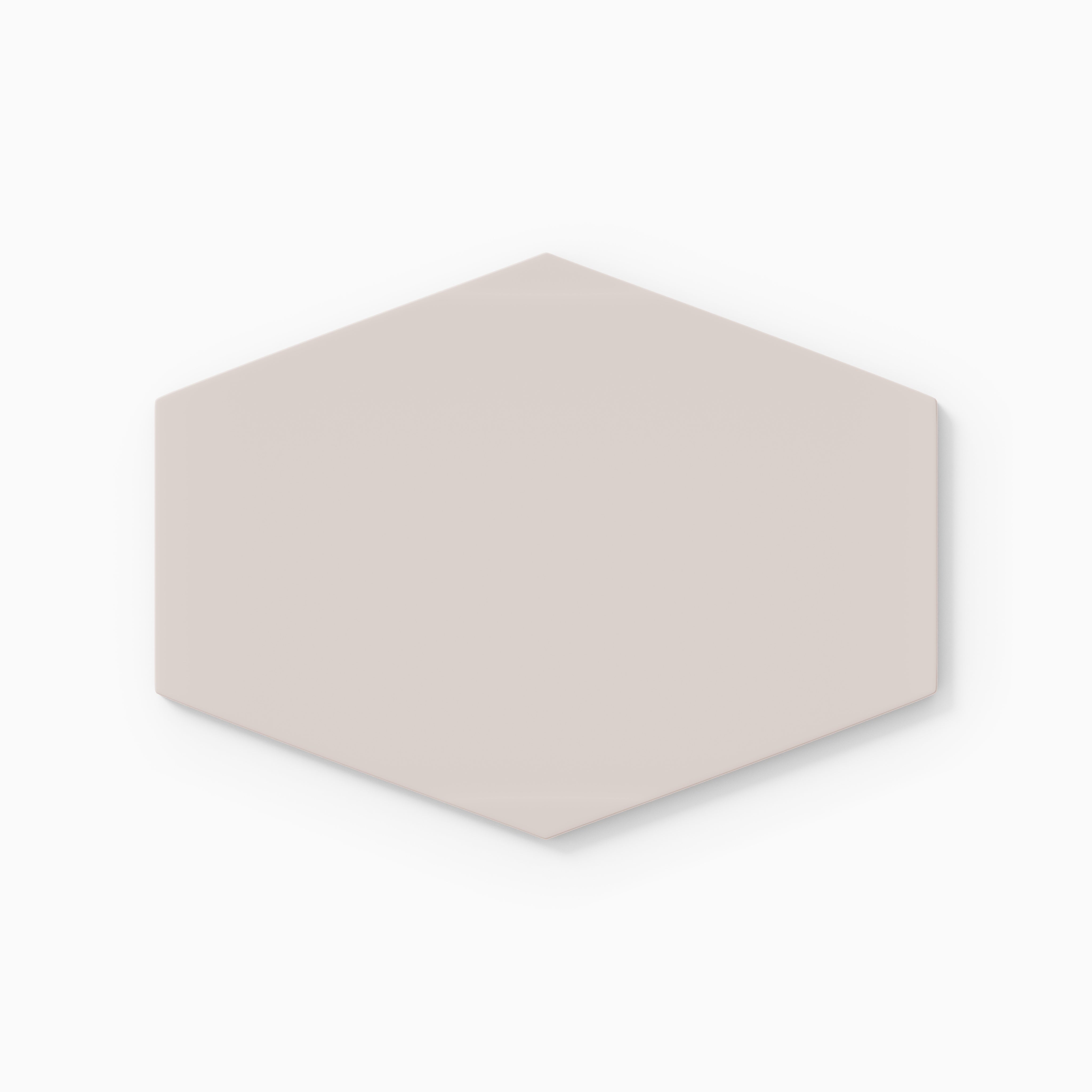 Elongated Hexagon Natural Press Ceramic Tile in Tyrian Purple Matte