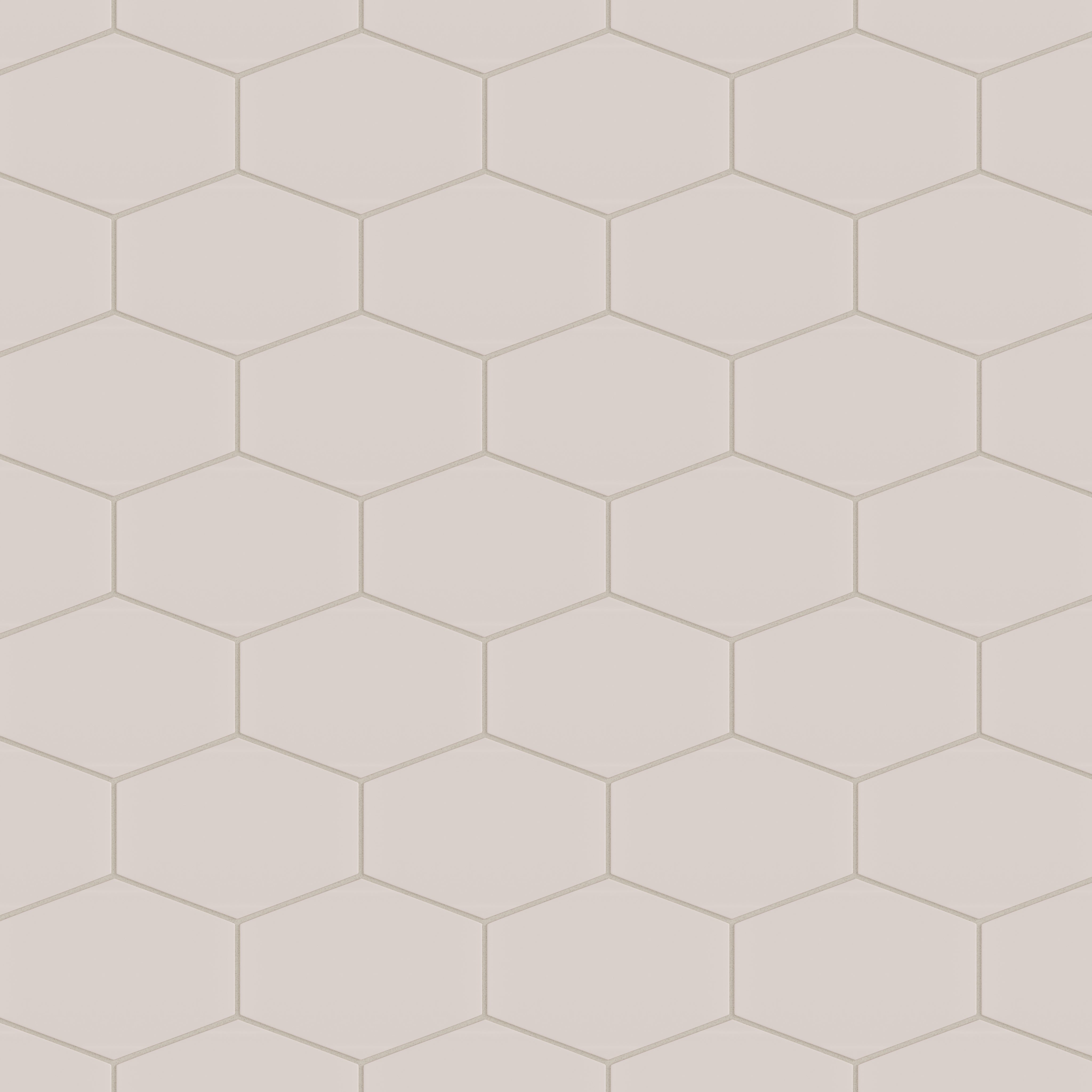 Elongated Hexagon Natural Press Ceramic Tile in Tyrian Purple Matte
