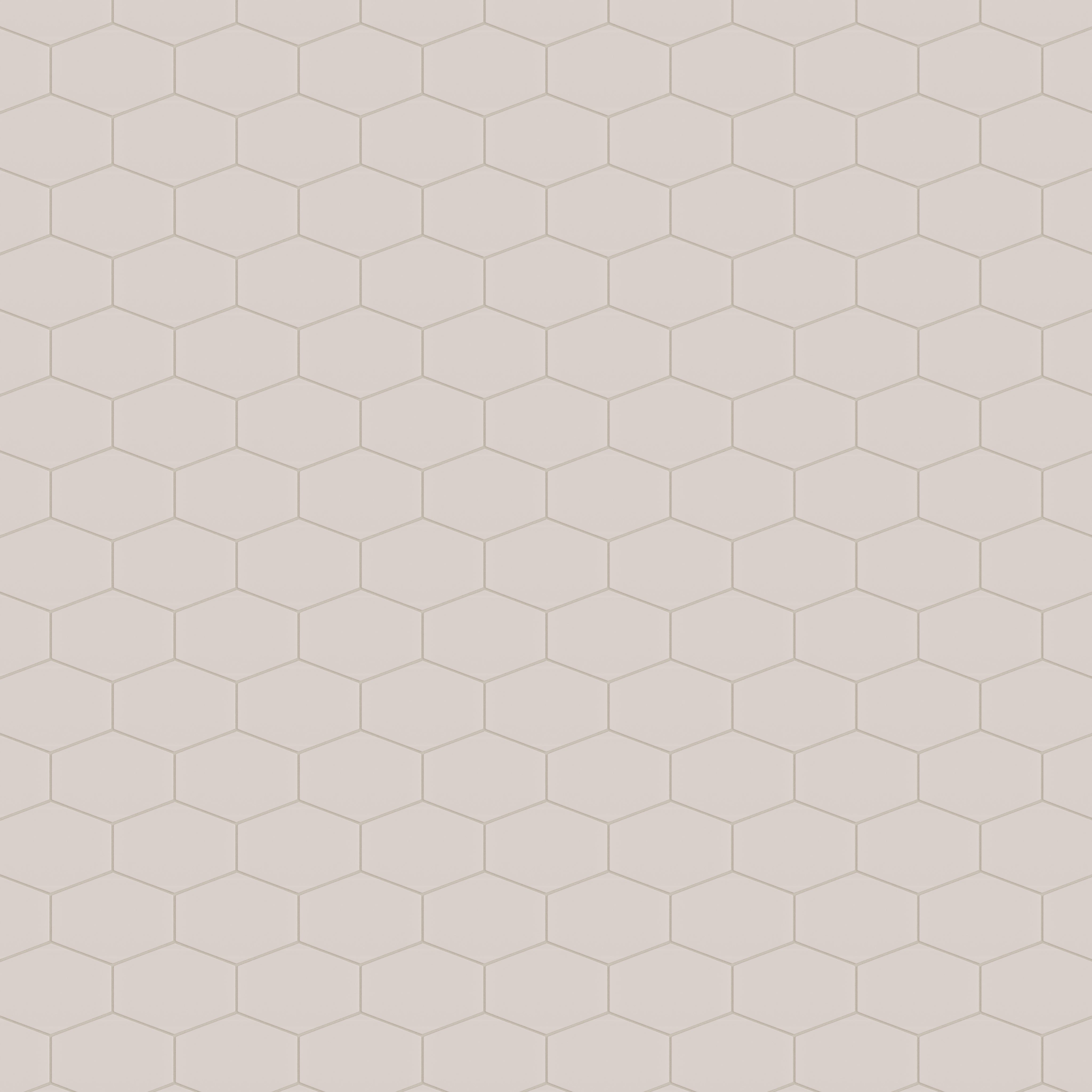 Elongated Hexagon Natural Press Ceramic Tile in Tyrian Purple Matte