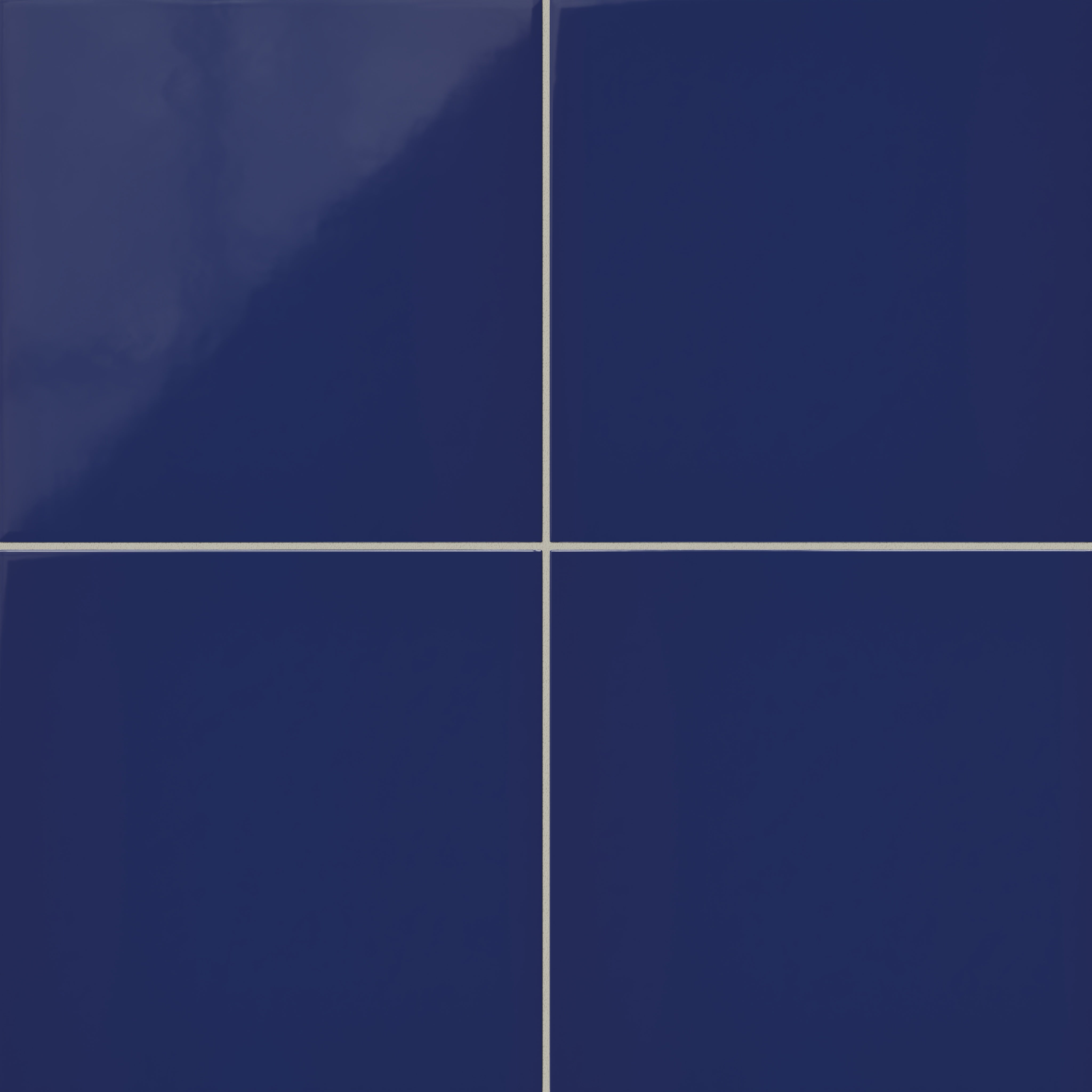 12x12 Natural Press Ceramic Tile in Ultramarine Gloss
