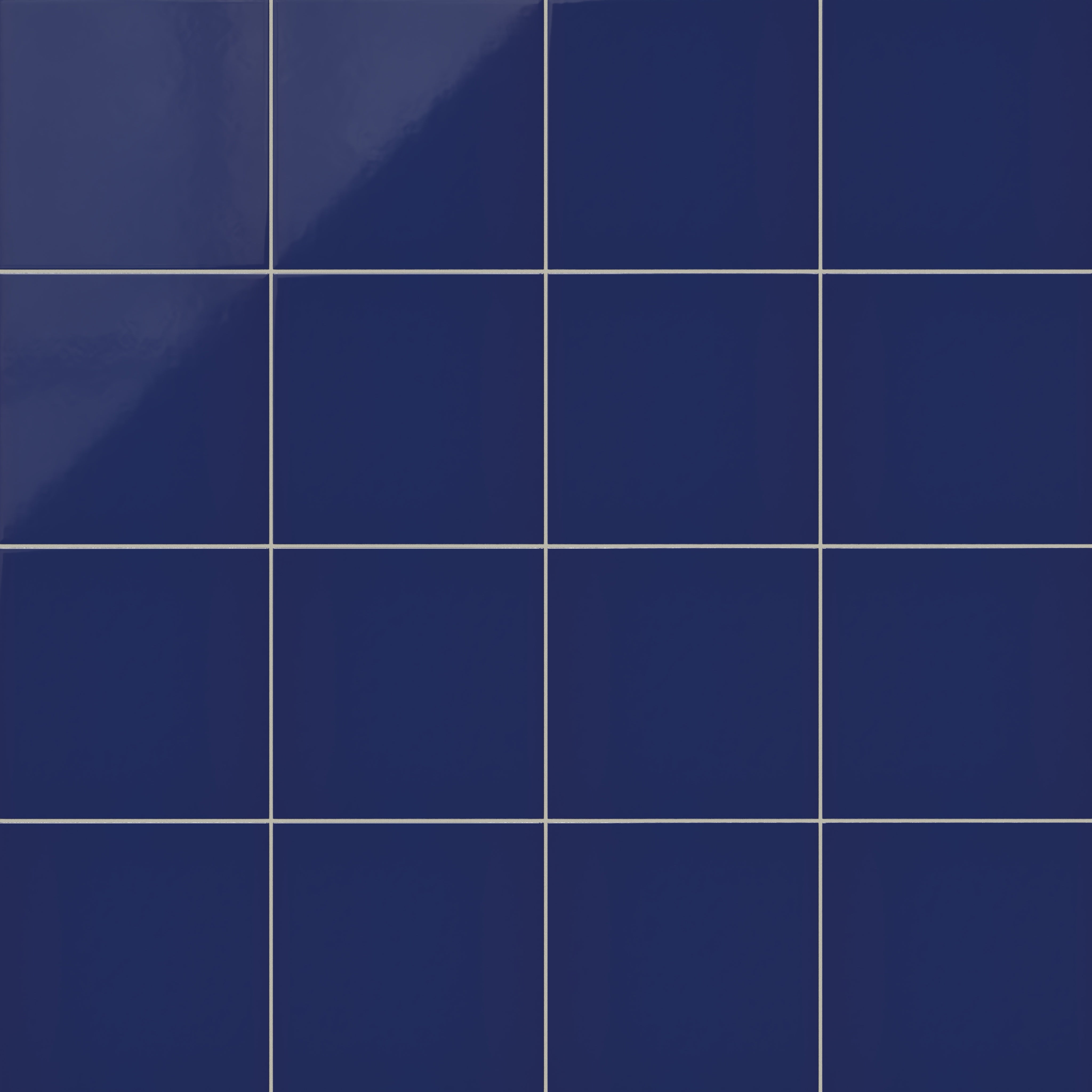 12x12 Natural Press Ceramic Tile in Ultramarine Gloss
