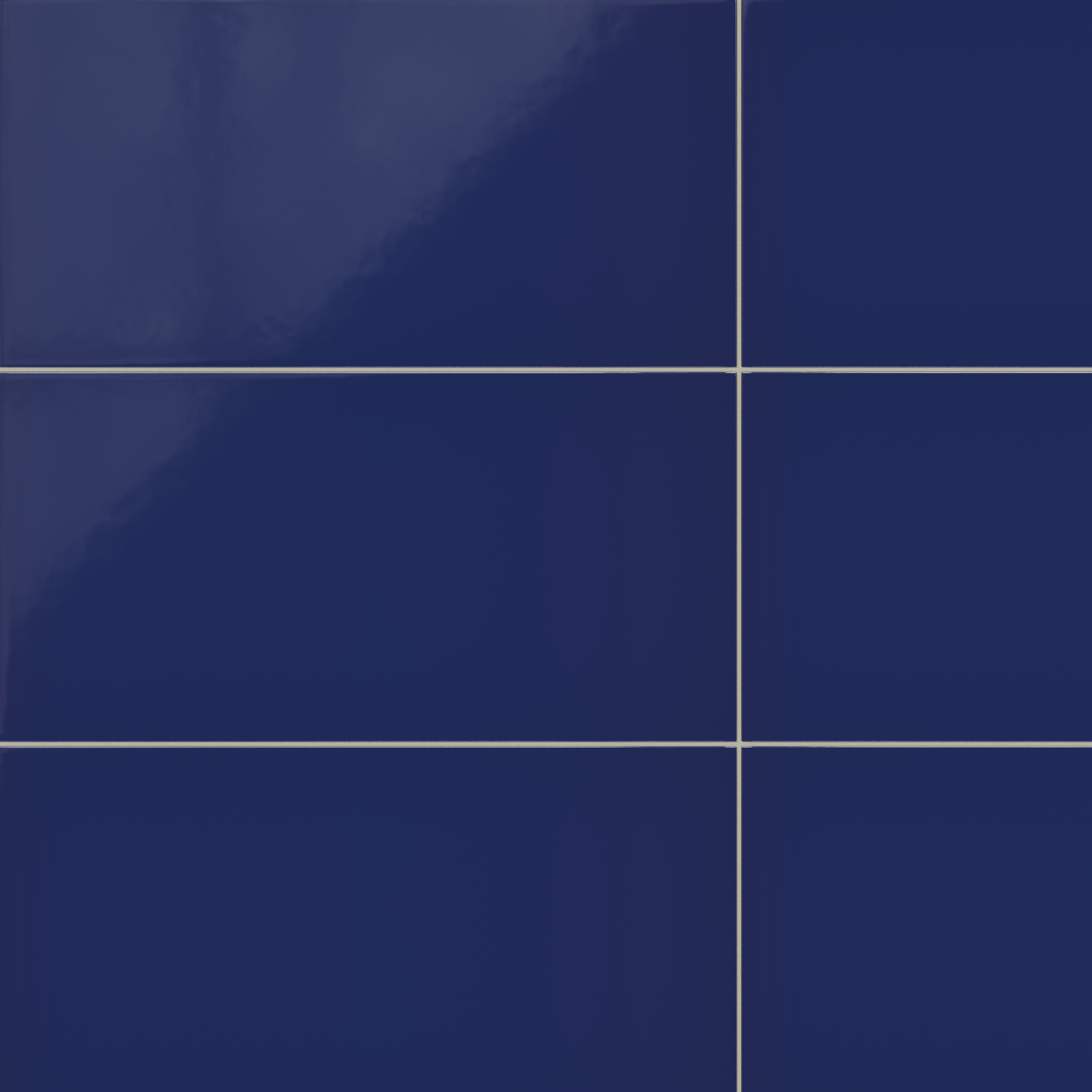 12x24 Natural Press Ceramic Tile in Ultramarine Gloss