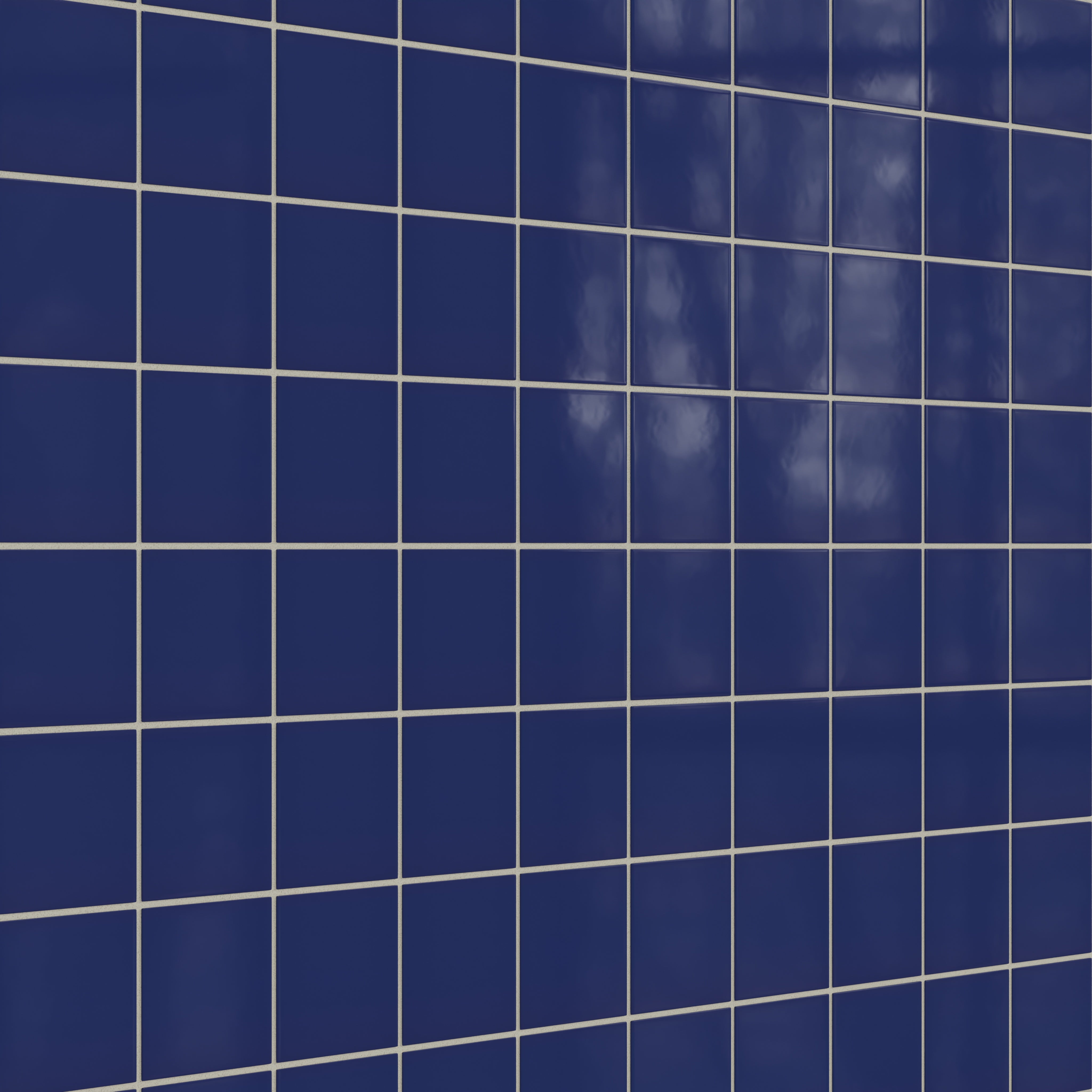 4x4 Natural Press Ceramic Tile in Ultramarine Gloss