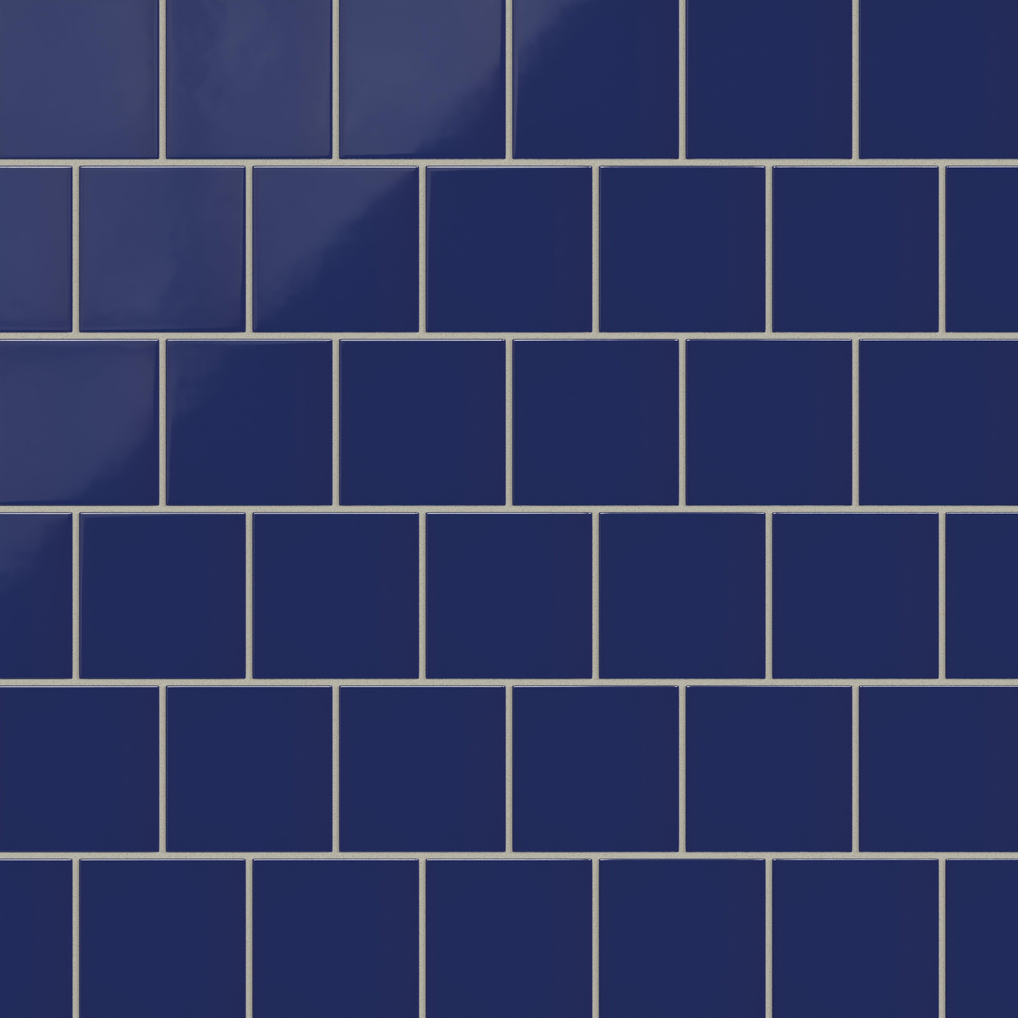 4x4 Natural Press Ceramic Tile in Ultramarine Gloss