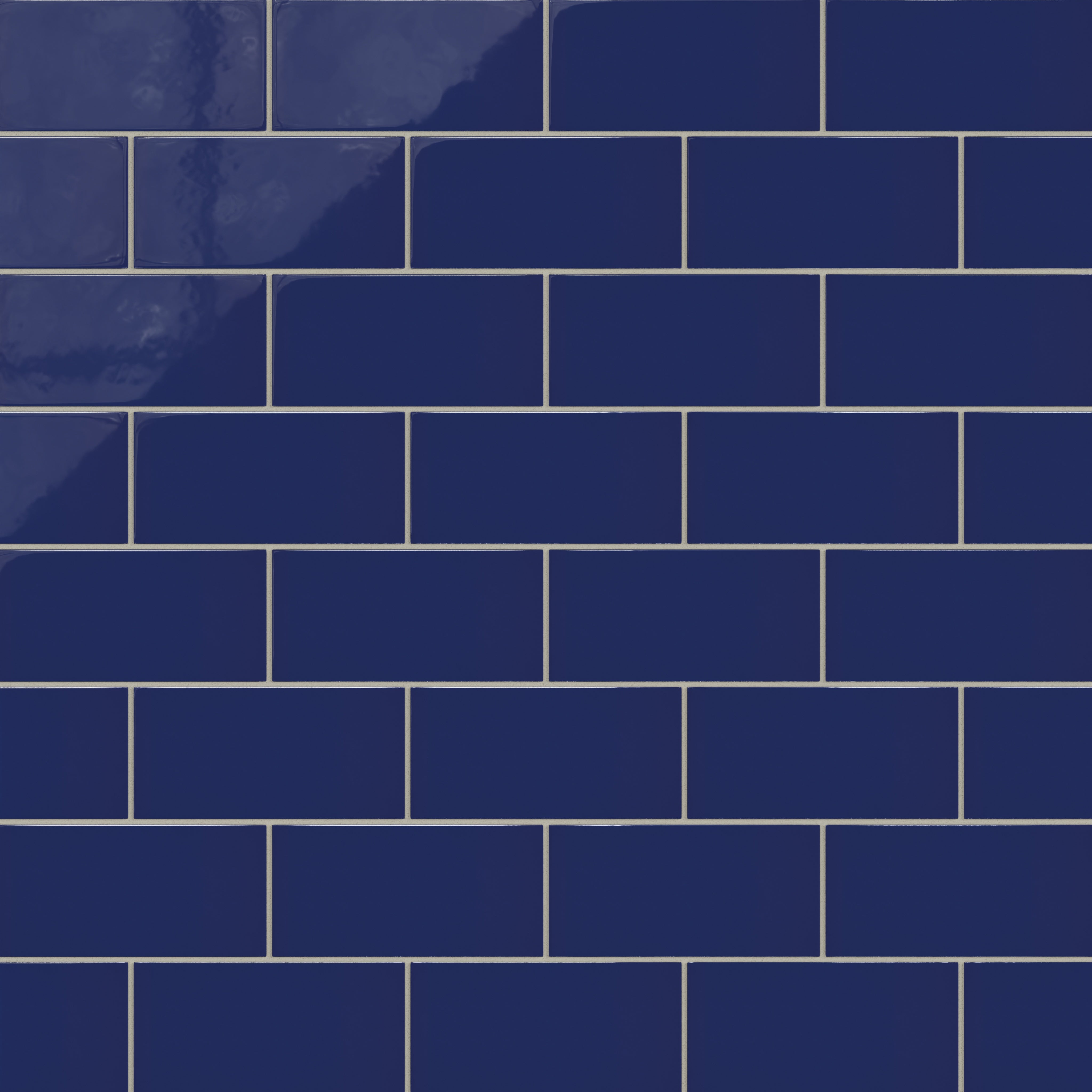 4x8 Natural Press Ceramic Tile in Ultramarine Gloss