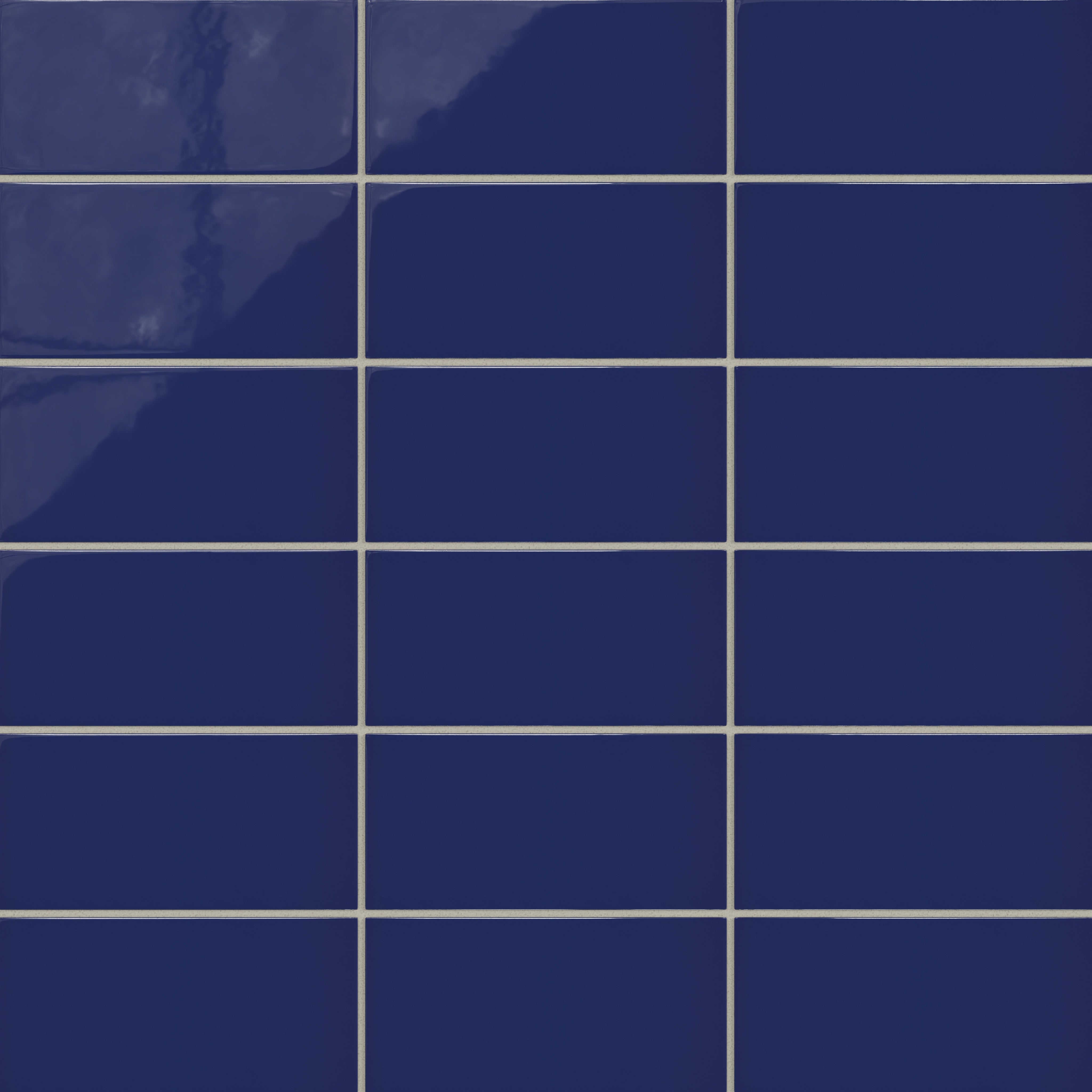 4x8 Natural Press Ceramic Tile in Ultramarine Gloss