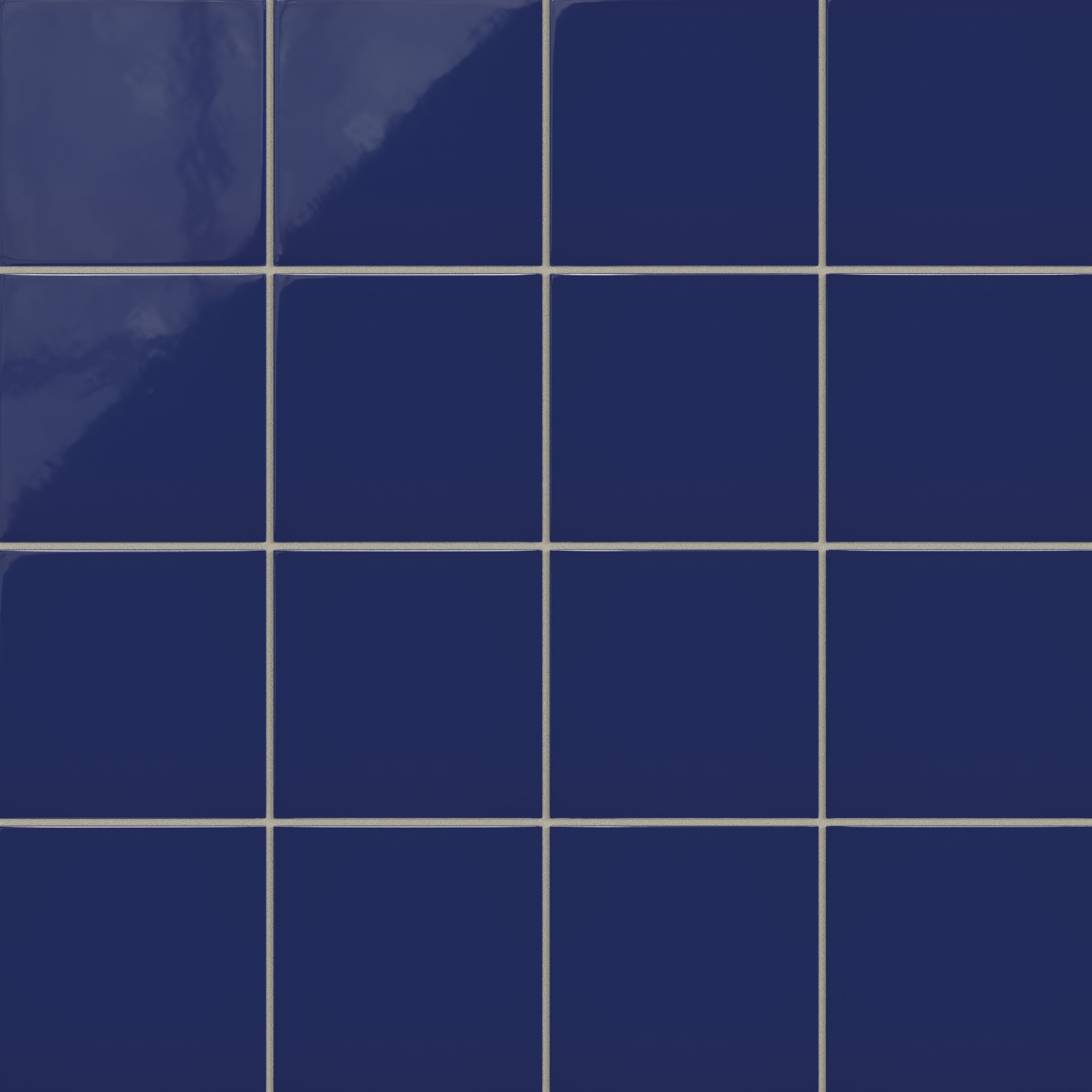 6x6 Natural Press Ceramic Tile in Ultramarine Gloss