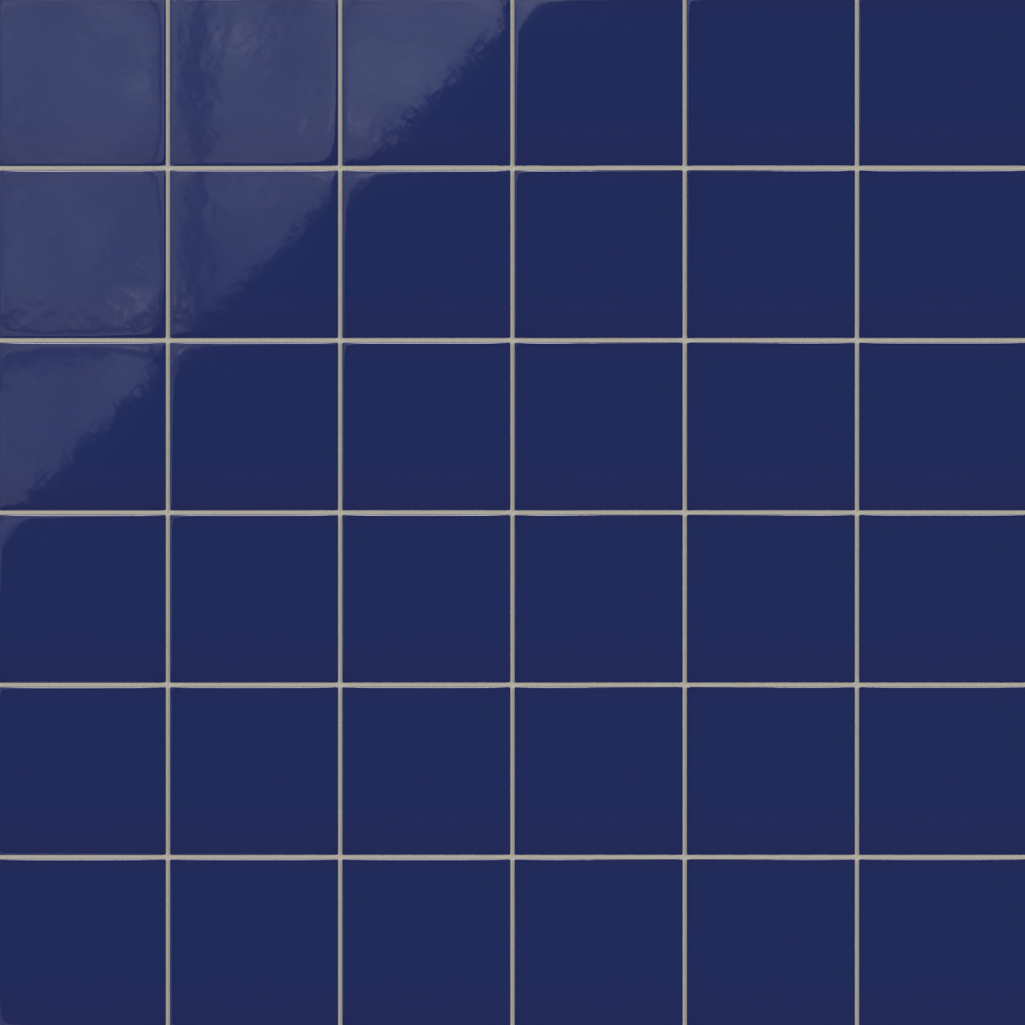 6x6 Natural Press Ceramic Tile in Ultramarine Gloss