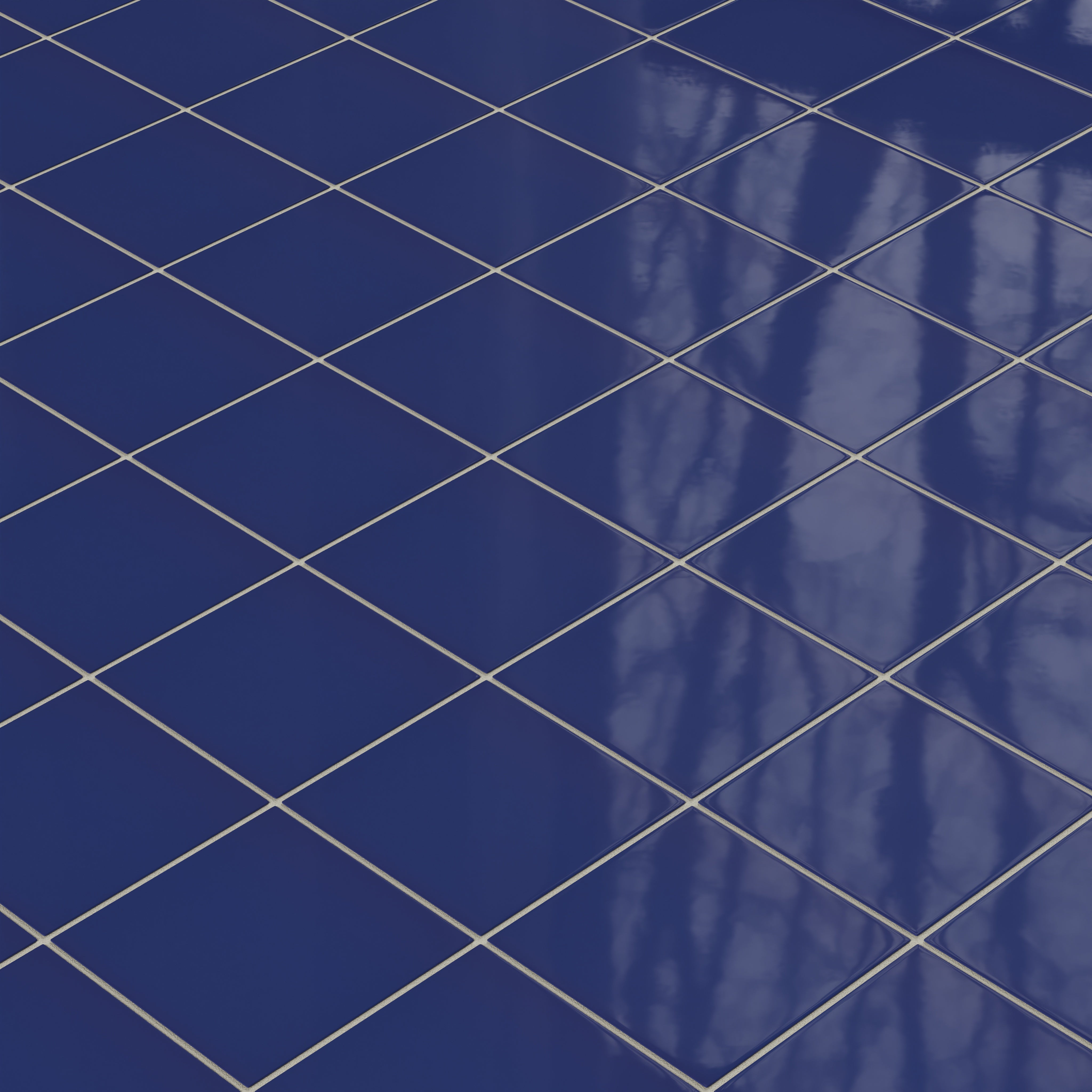 6x6 Natural Press Ceramic Tile in Ultramarine Gloss