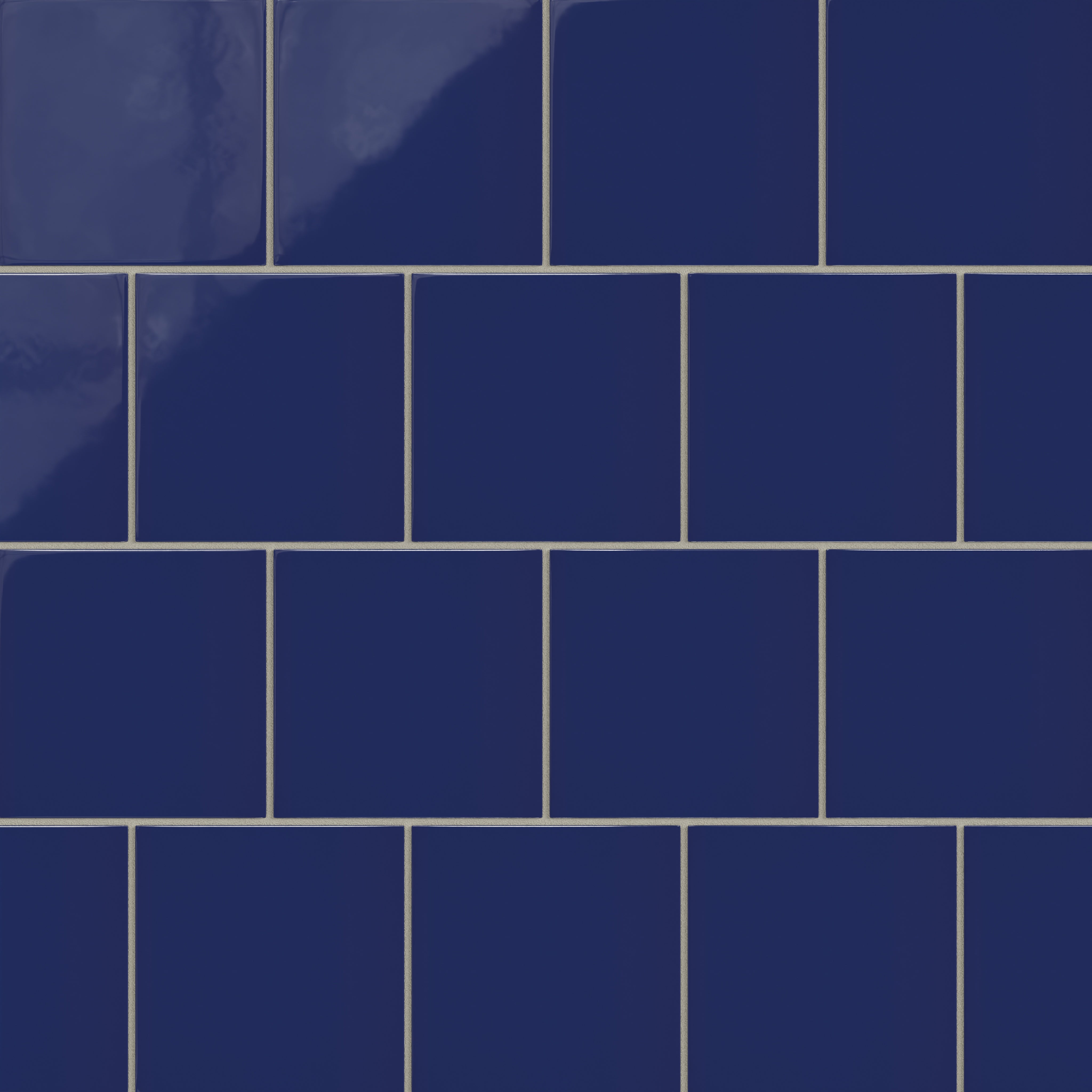 6x6 Natural Press Ceramic Tile in Ultramarine Gloss