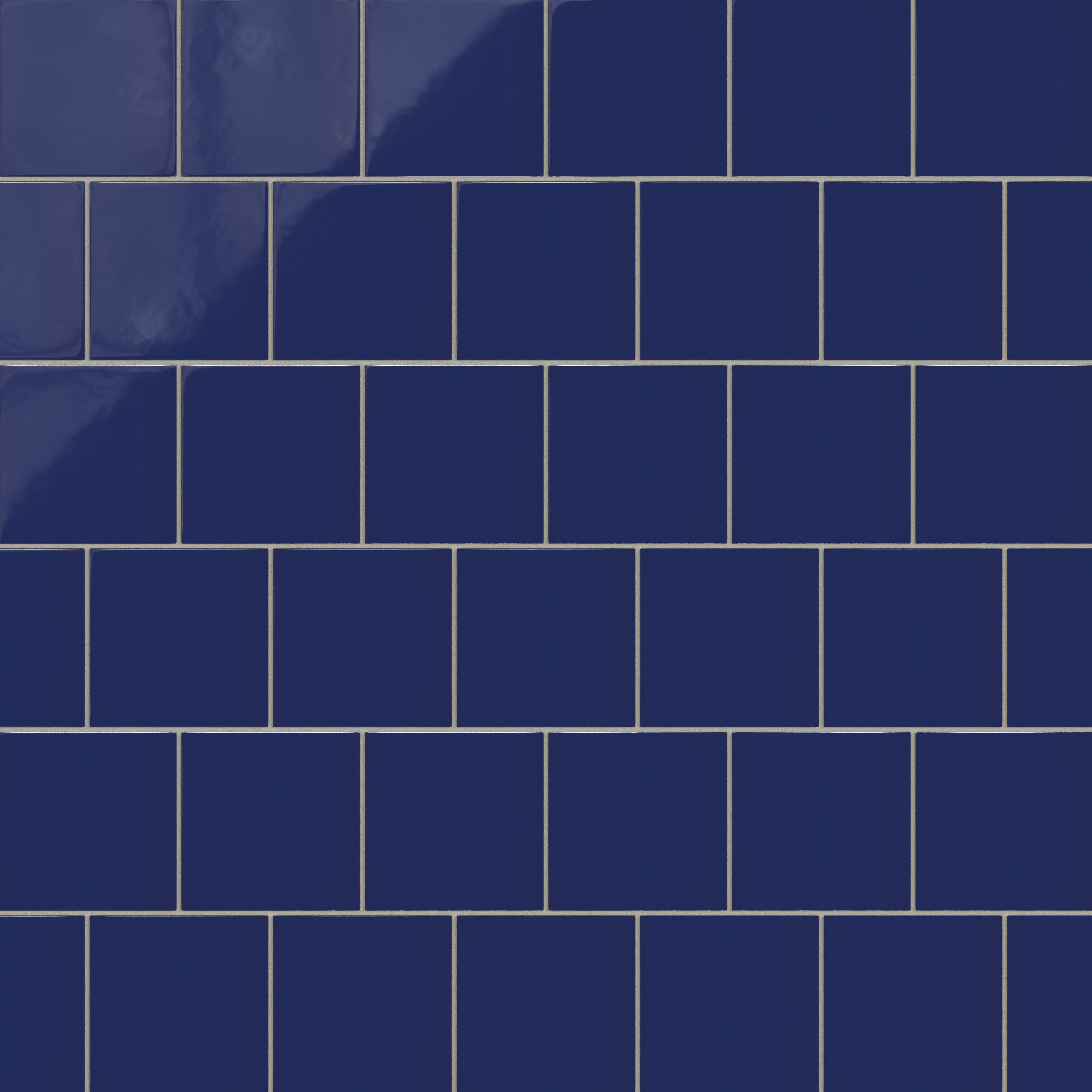 6x6 Natural Press Ceramic Tile in Ultramarine Gloss
