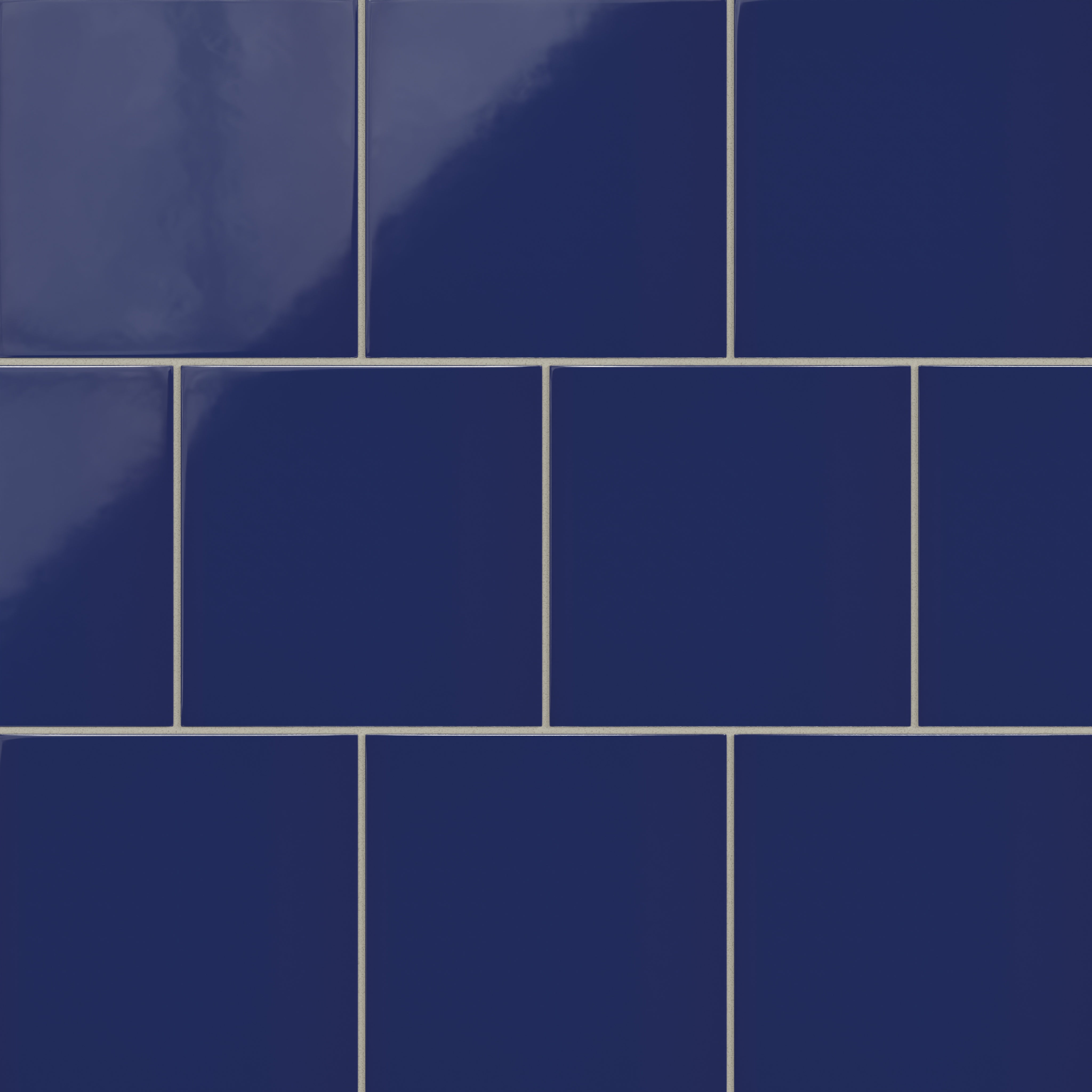8x8 Natural Press Ceramic Tile in Ultramarine Gloss