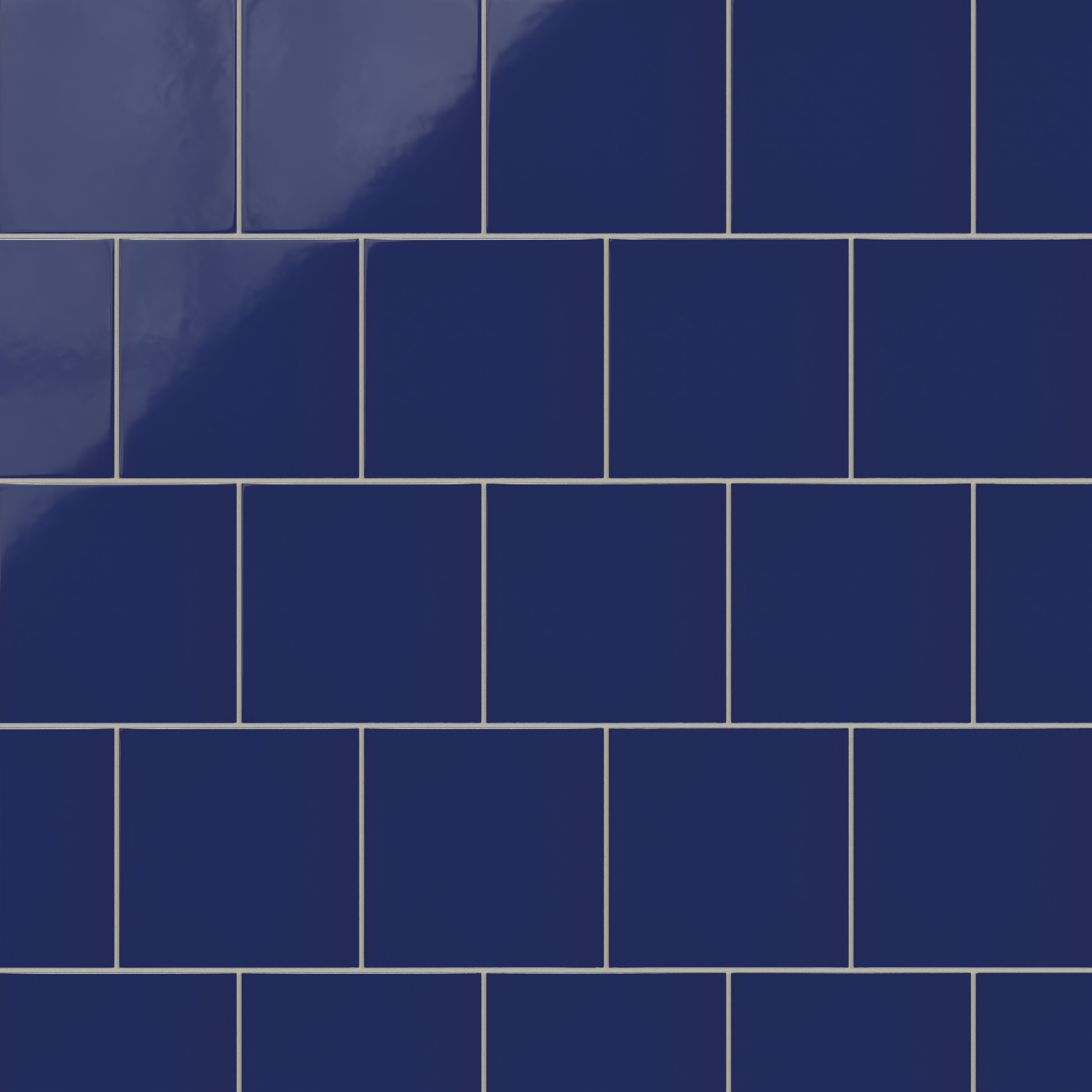 8x8 Natural Press Ceramic Tile in Ultramarine Gloss