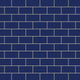 2x4 Half Offset Sheeted Natural Press Ceramic Mosaic Tile in Ultramarine Matte